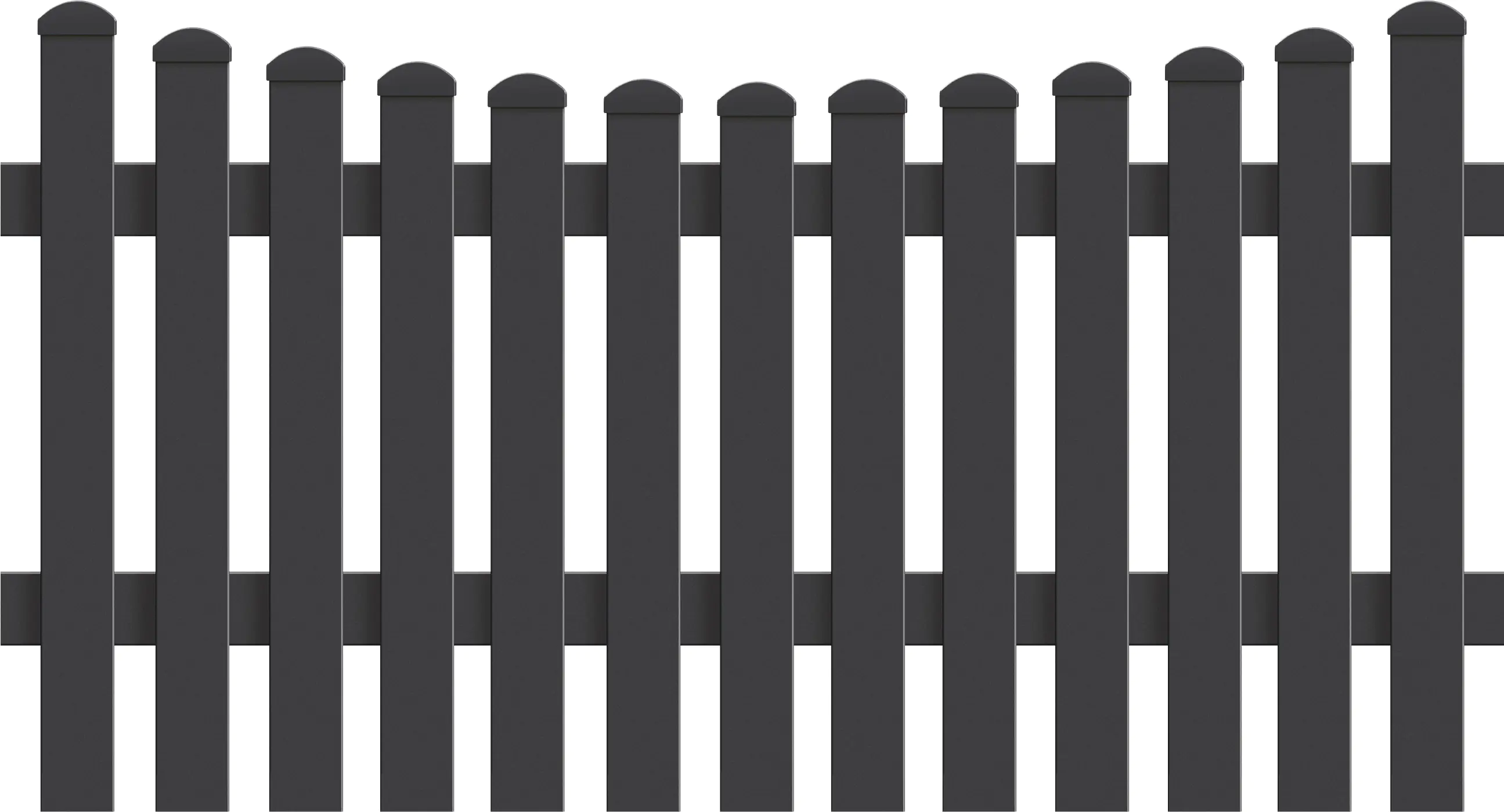 KM Zaun Zaunfeld Meran Unterbogen 148 x 100 cm, anthrazit