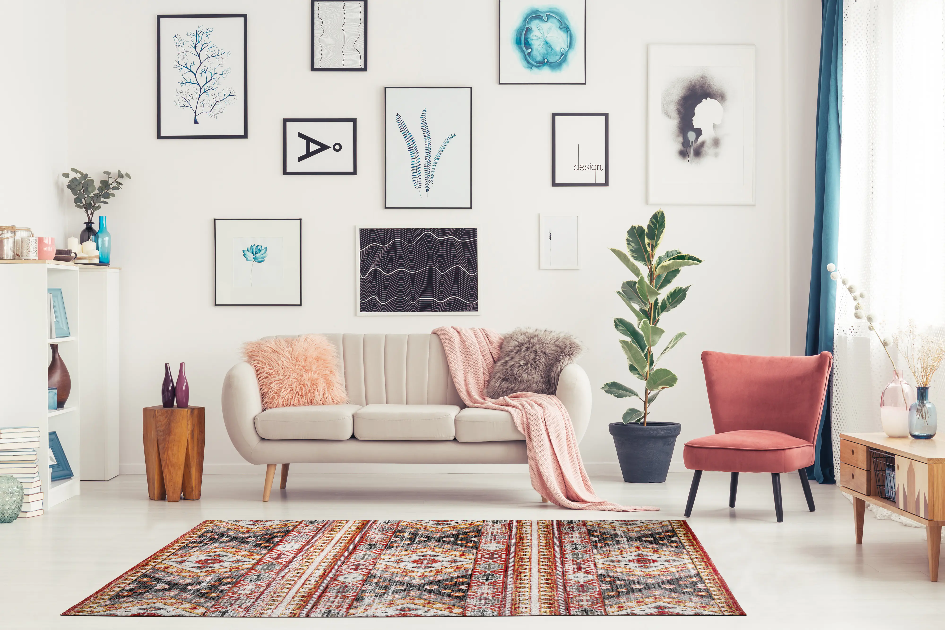 Andiamo In- und Outdoorteppich Bonnie multicolor grau-rot, 200 x 290 cm Andiamo In- und Outdoorteppich Bonnie multicolor grau-rot, 200 x 290 cm