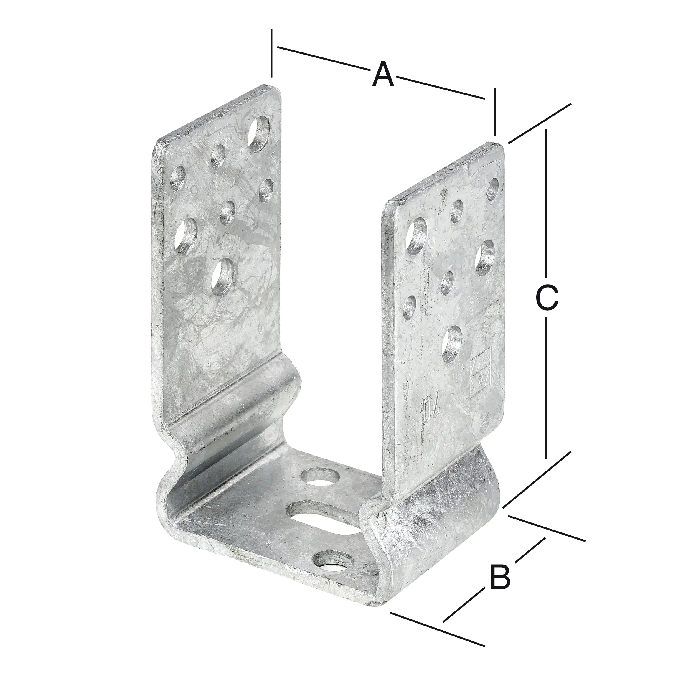 Vormann Schwere Stützenschuhe feuerverzinkt 71 x 60 x 125 mm Vormann Schwere Stützenschuhe feuerverzinkt 71 x 60 x 125 mm