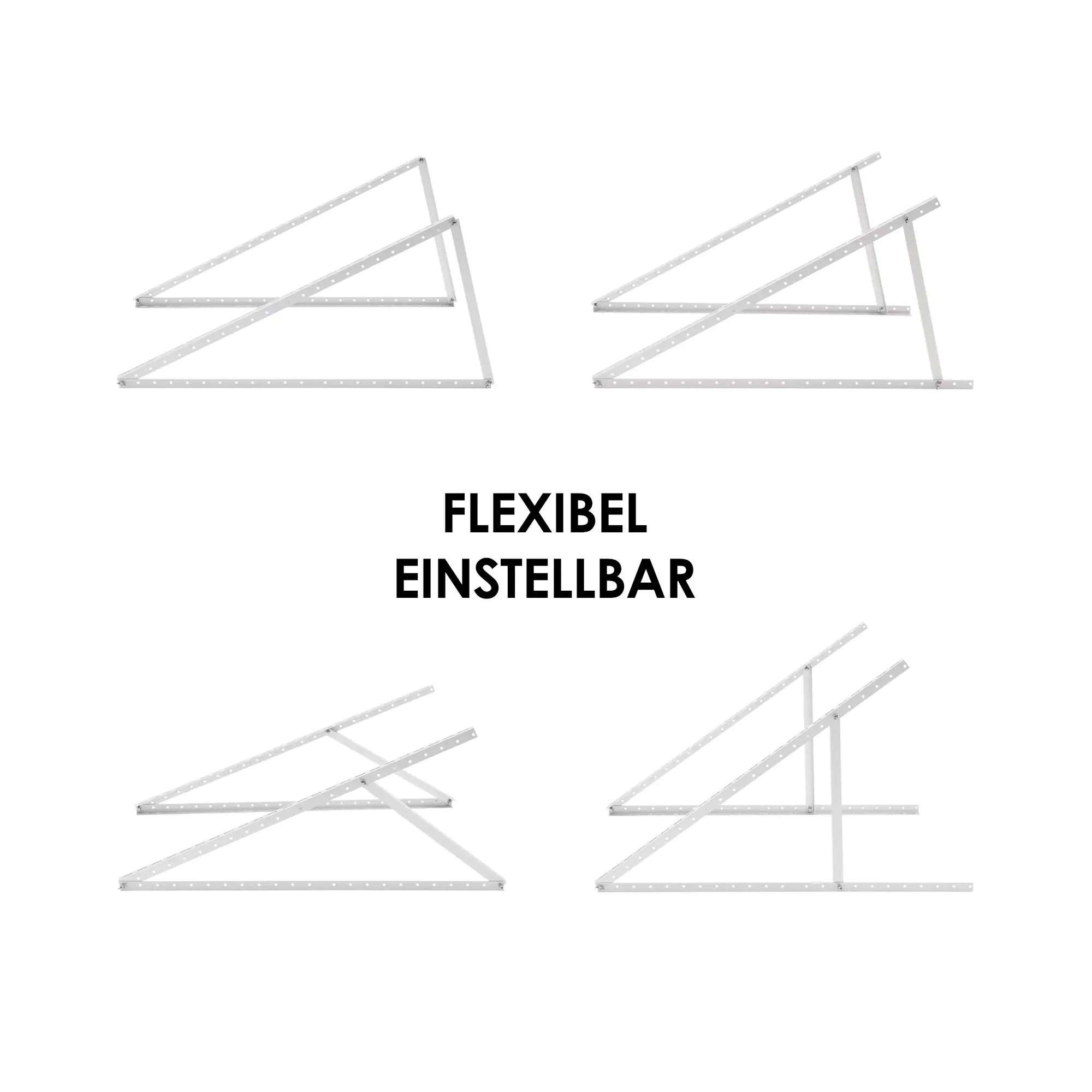 Vale Aufständerung für 2 Solarmodule bis zur Breite 114,8 cm (2 Panele)
