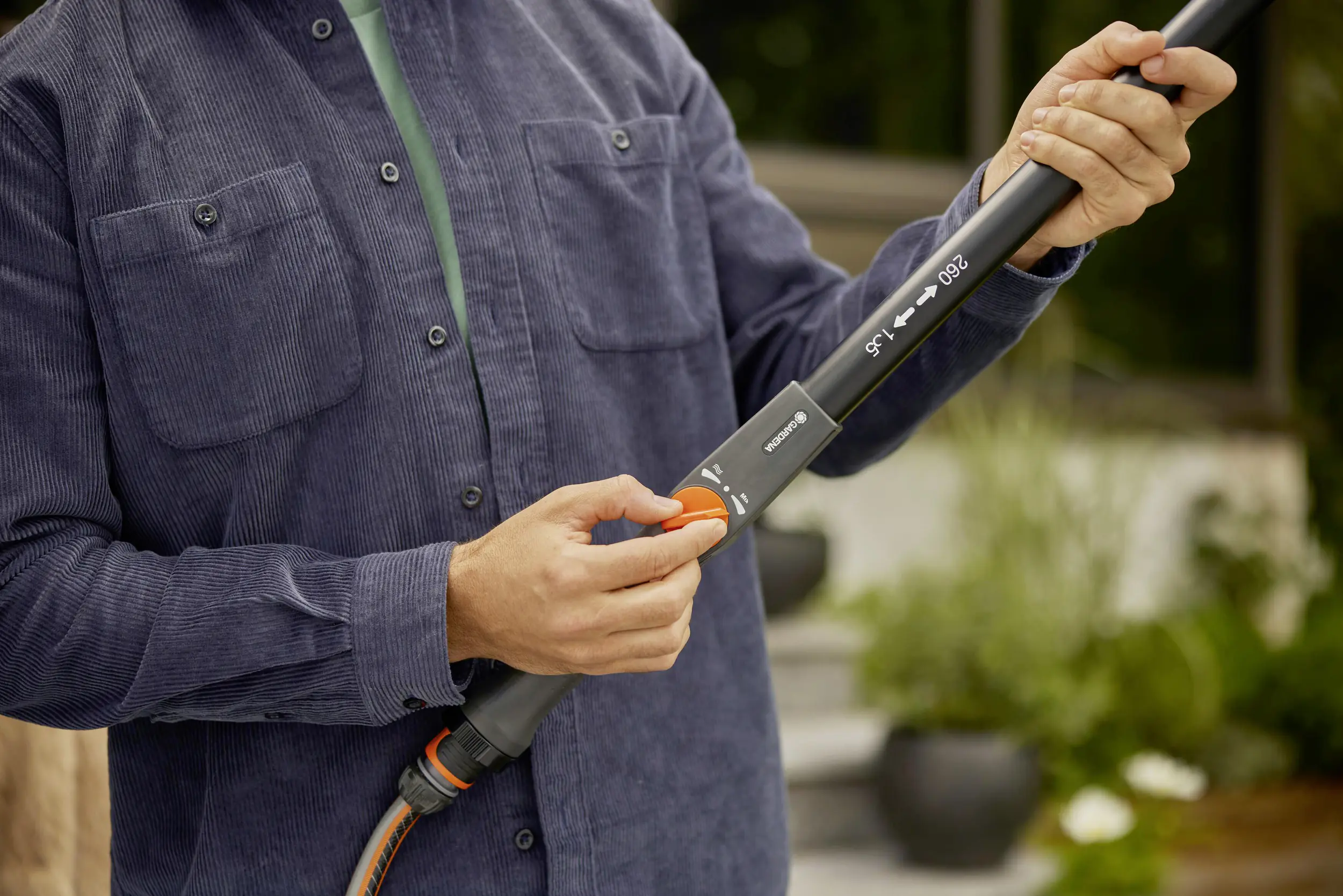 Gardena Cleansystem Teleskopstiel M-XL 155 - 260 cm