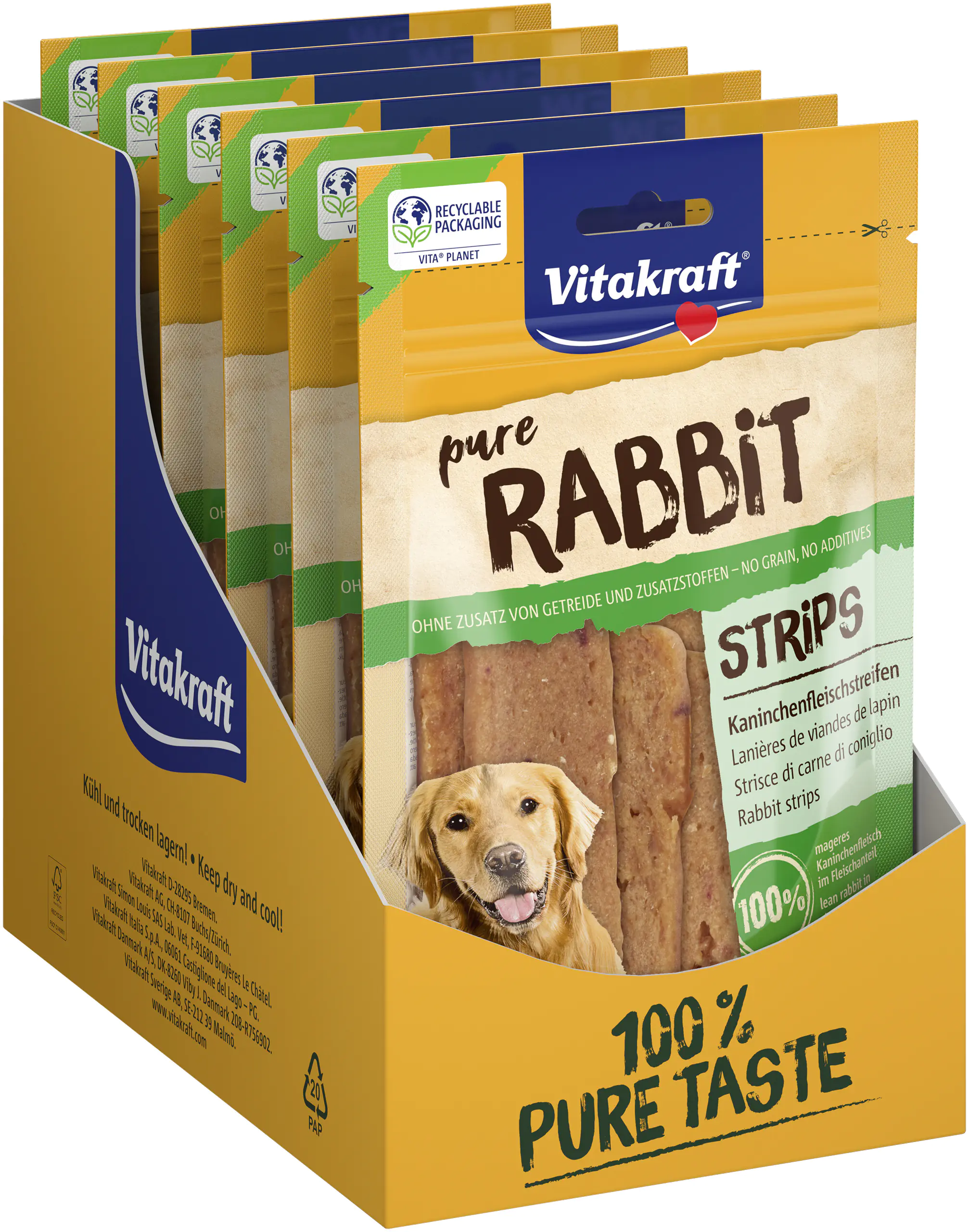 Vitakraft Rabbit Kaninchenfleischstreifen 80 g Vitakraft Rabbit Kaninchenfleischstreifen 80 g