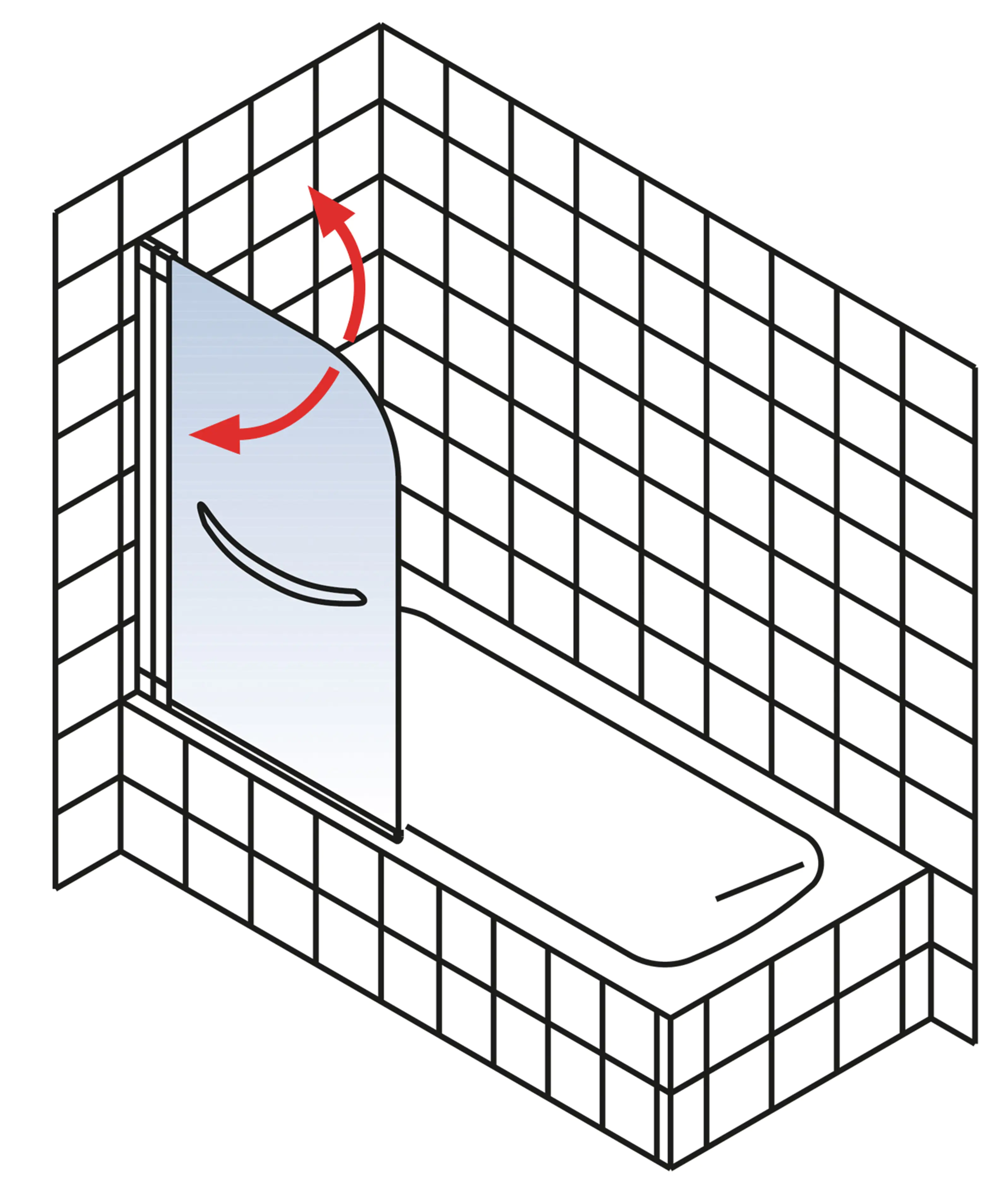 Schulte Badewannenaufsatz D1680 1-tlg. 80 x 140 cm