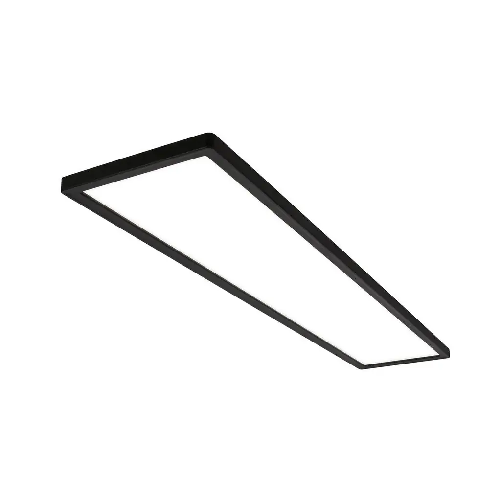 Briloner LED-Deckenlampe Tava 98x20 cm schwarz neutralweiß
