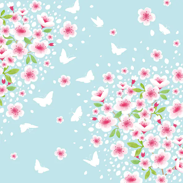 4014995674883 Braun & Company Servietten Cherry Spring 33 x 33 cm - 20er Pack