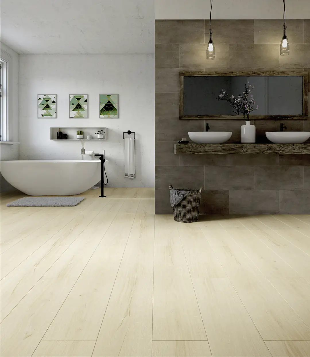 Classen Handmuster Vinylboden GreenVinyl Windeck Eiche hell Landhausdiele