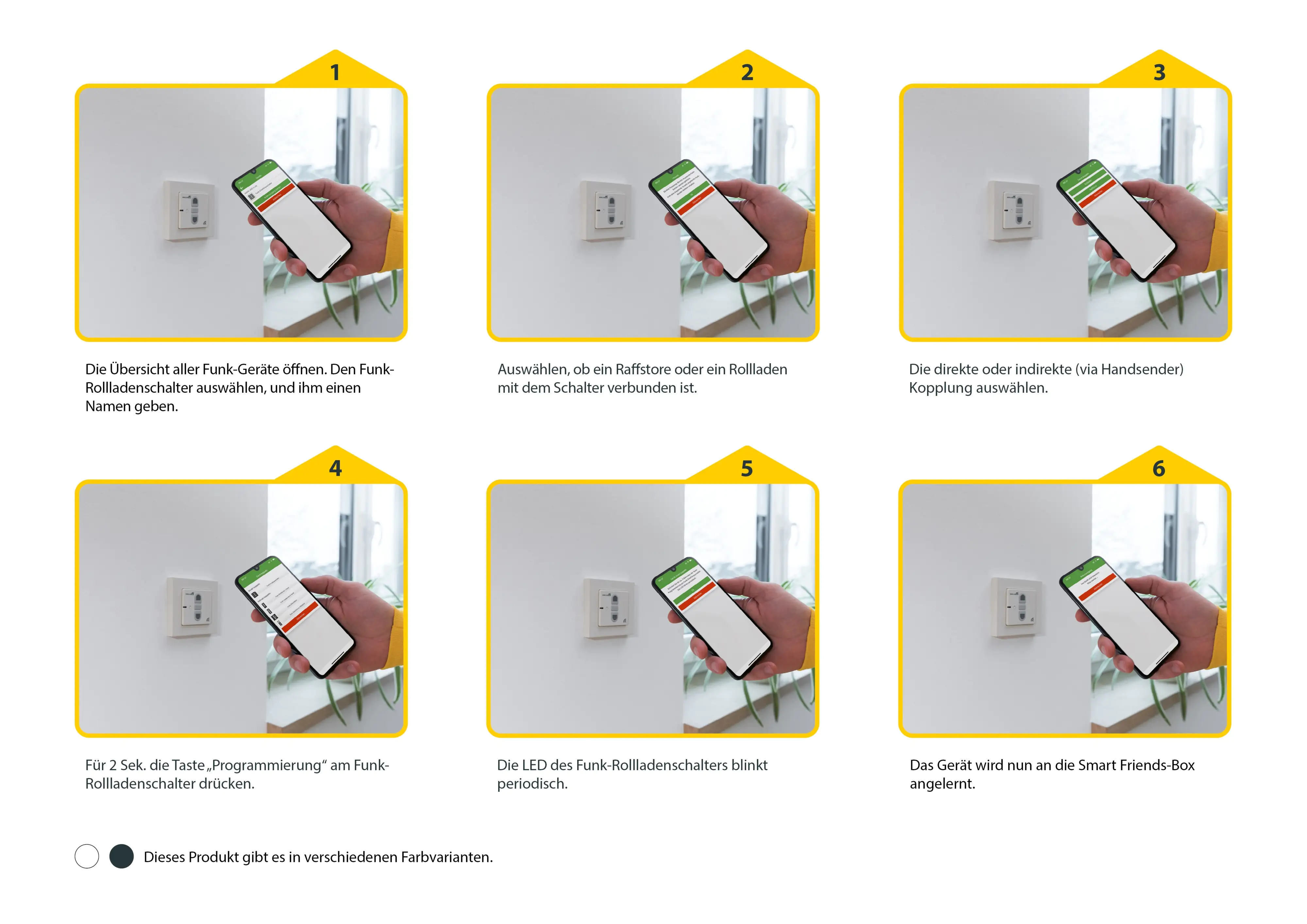 Schellenberg Funk Empfangsschalter, Unterputz