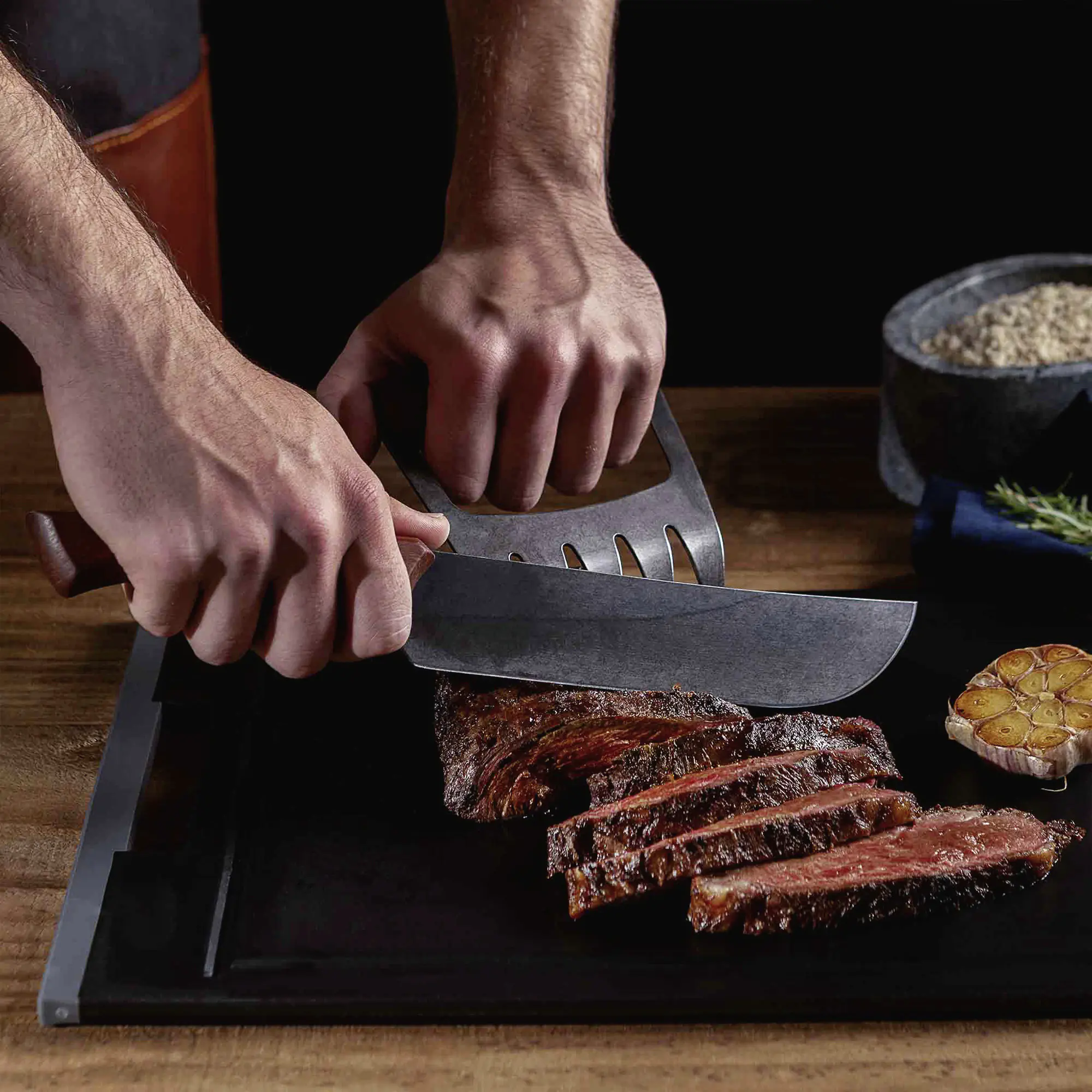 Tramontina Churrasco Fleischmesser 34 cm schwarz