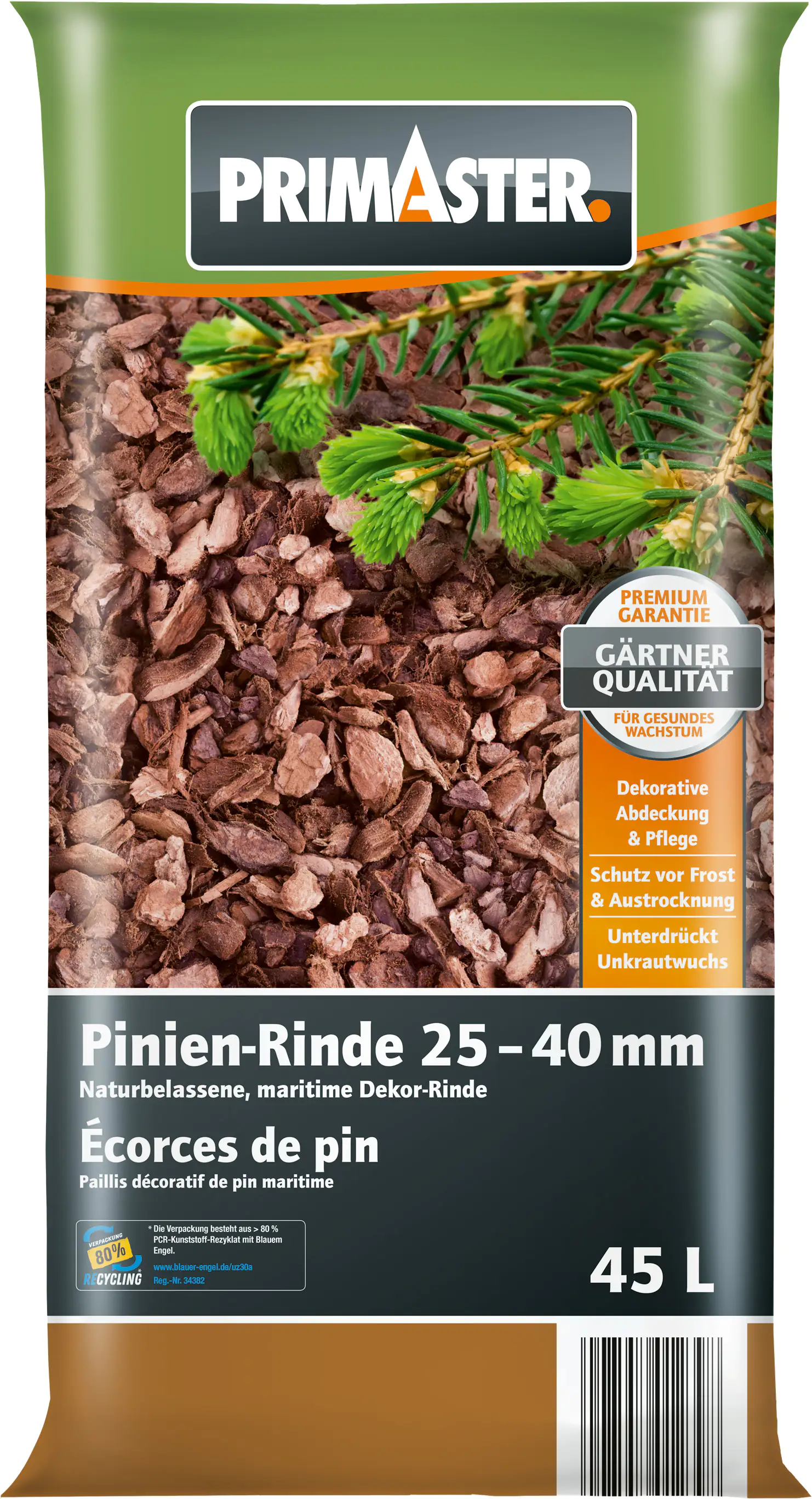 Primaster Pinienrinde 2540 mm 45 L kaufen Globus Baumarkt