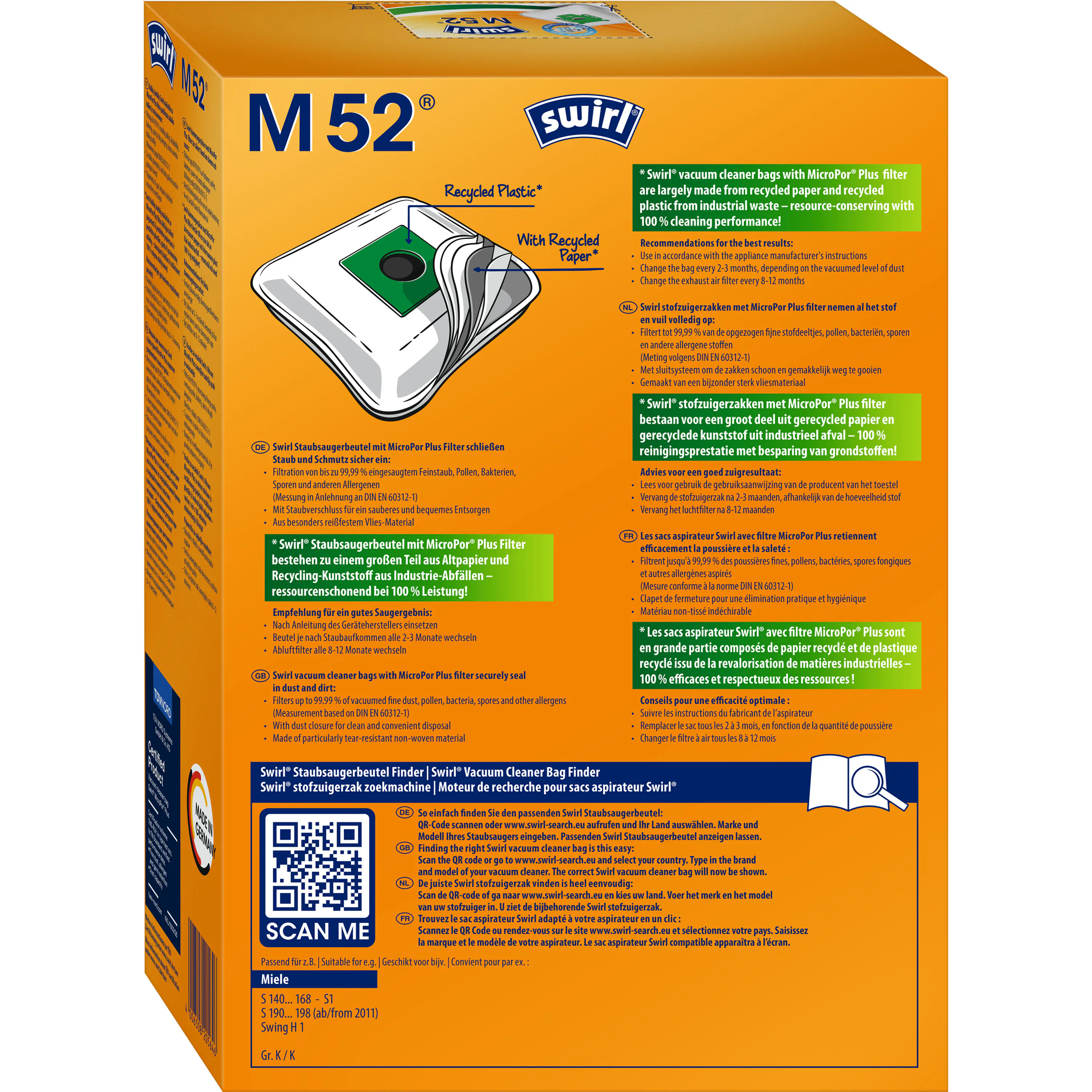 Swirl® M 52  MicroPor® Plus