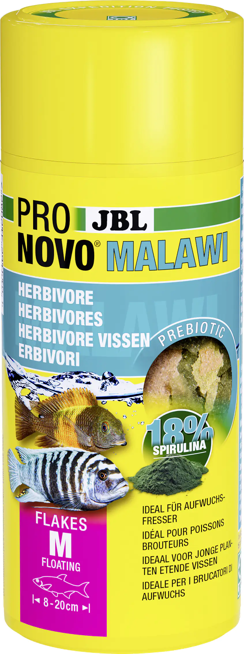 JBL Fischfutter Pronovo Malawi Flakes M Fischfutterflocken 250 ml JBL Fischfutter Pronovo Malawi Flakes M Fischfutterflocken 250 ml