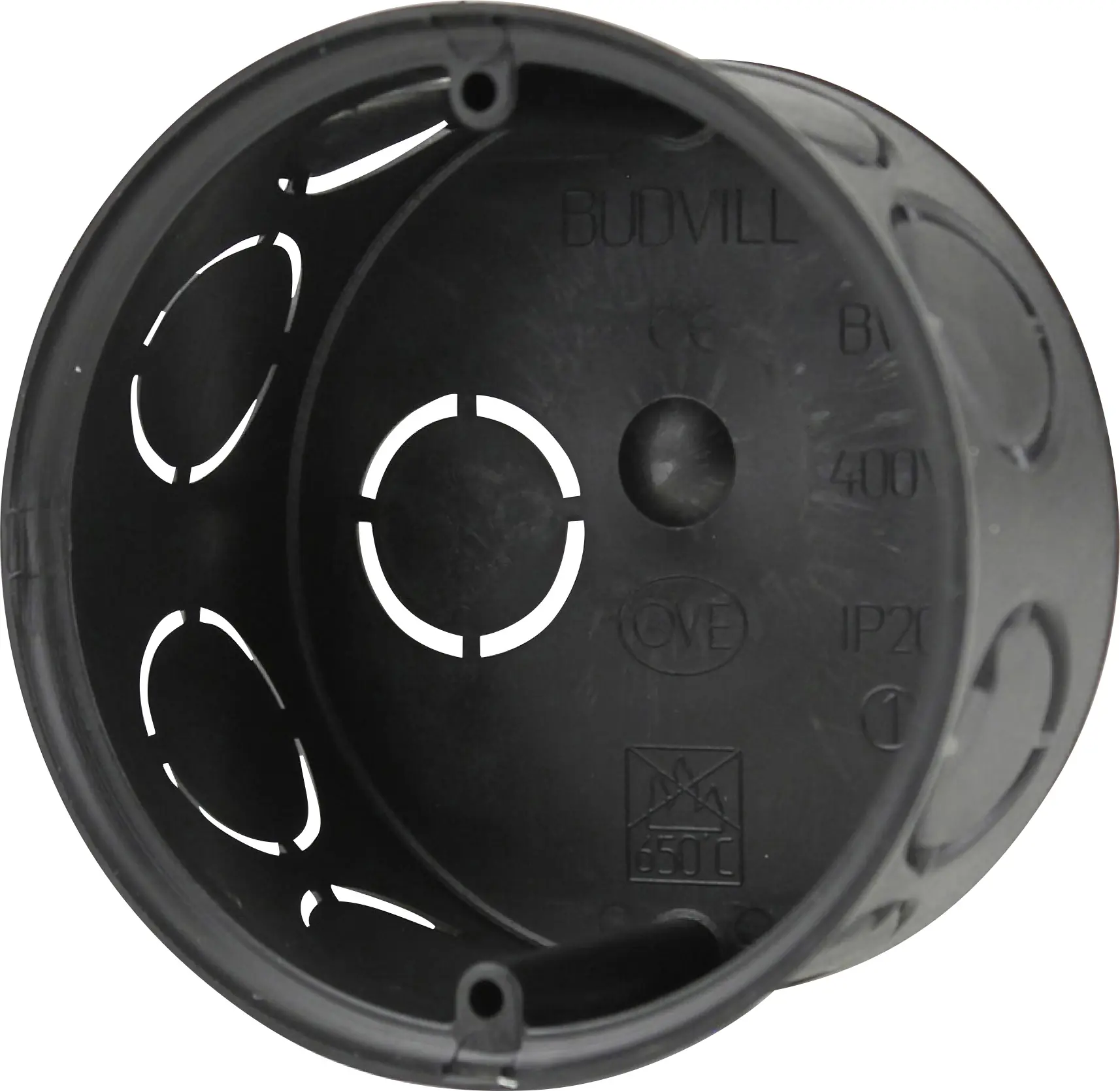 UP-Abzweigdose Tiefe 40 mm, Ø 70 mm, schwarz