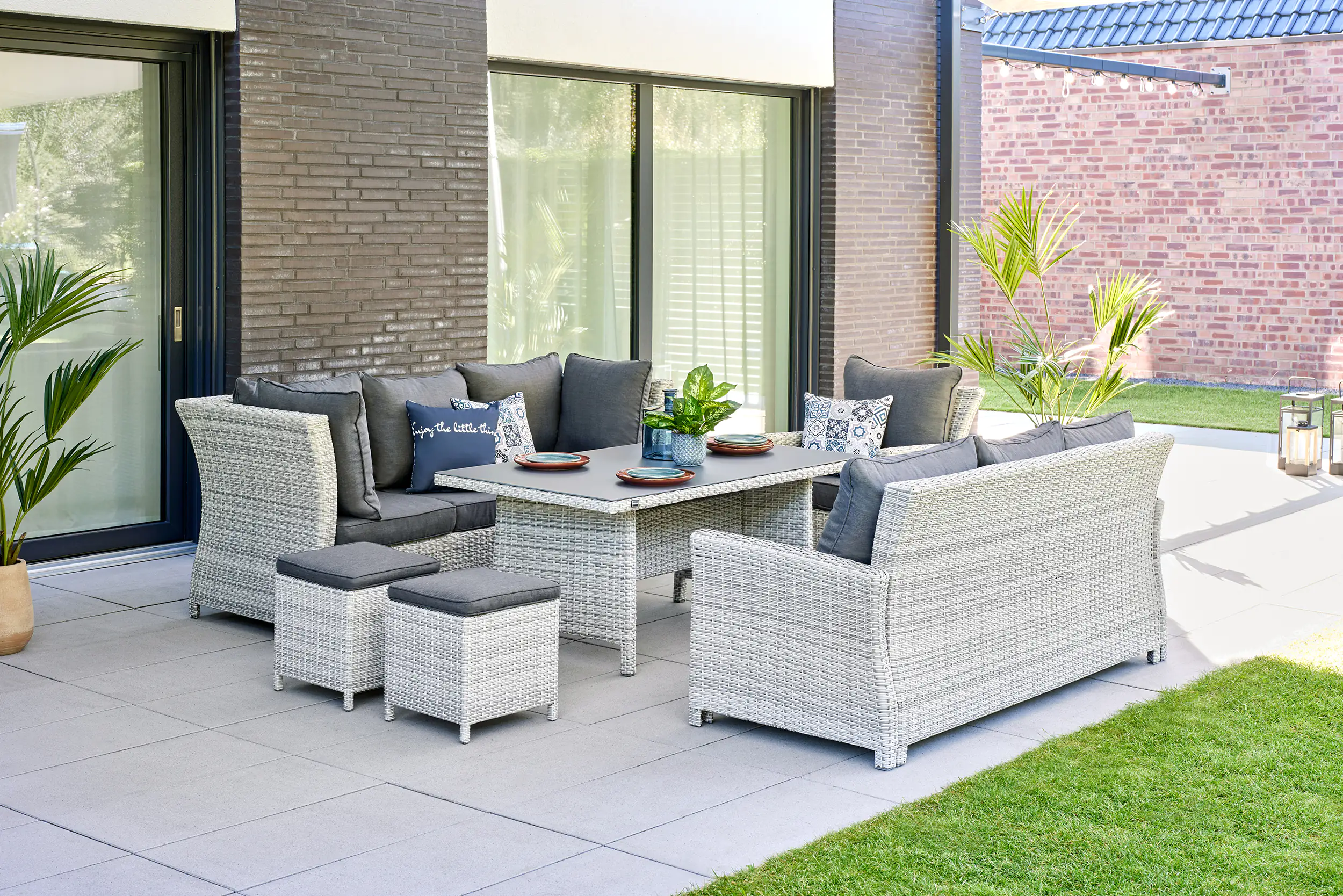 4333692867757_06 Primaster Dining Lounge Möbelset Caldera, variabel stellbar 3 in-1