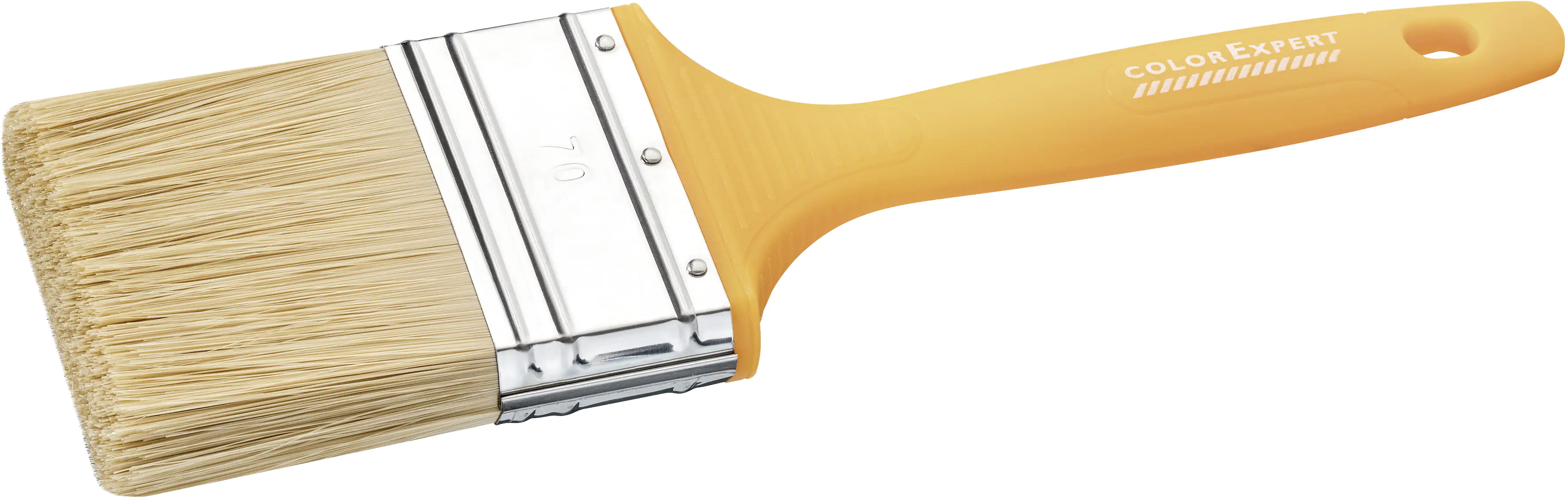 Color Expert Lackier-Flachpinsel PET-Borste 70 mm 6. Stärke, Kunststoffstiel