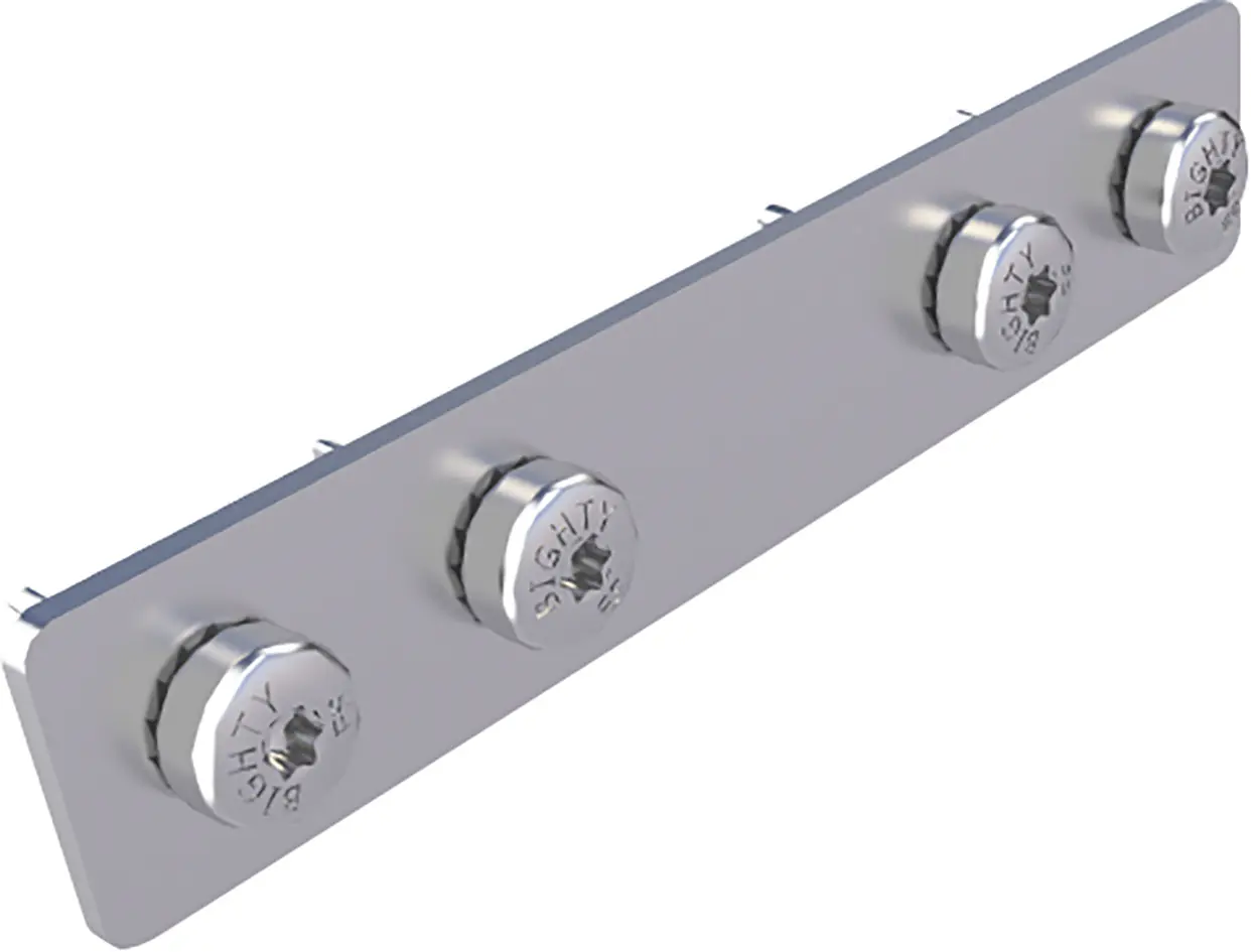 HSI Terra Systec Profilverbinder Aluminium Pressblank inkl. Schrauben 100 mm - 10 Stück