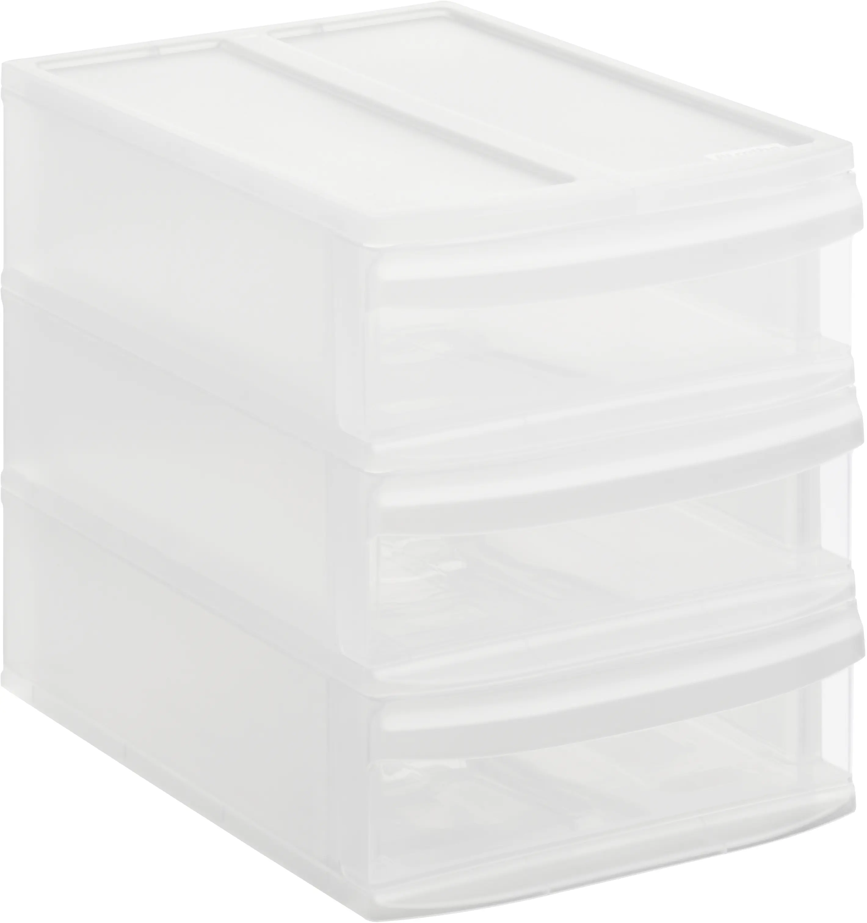 Rotho Schubladenbox Tower Systemix S 3 Schübe transparent Rotho Schubladenbox Tower Systemix S 3 Schübe transparent