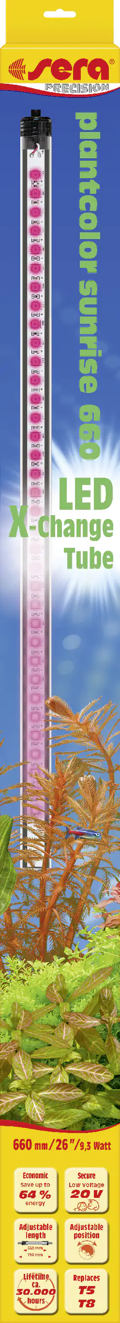 Sera Aquarium-Beleuchtung LED X-Change Tube plantcolor sunrise 660 - 1 Stück Sera Aquarium-Beleuchtung LED X-Change Tube plantcolor sunrise 660 - 1 Stück