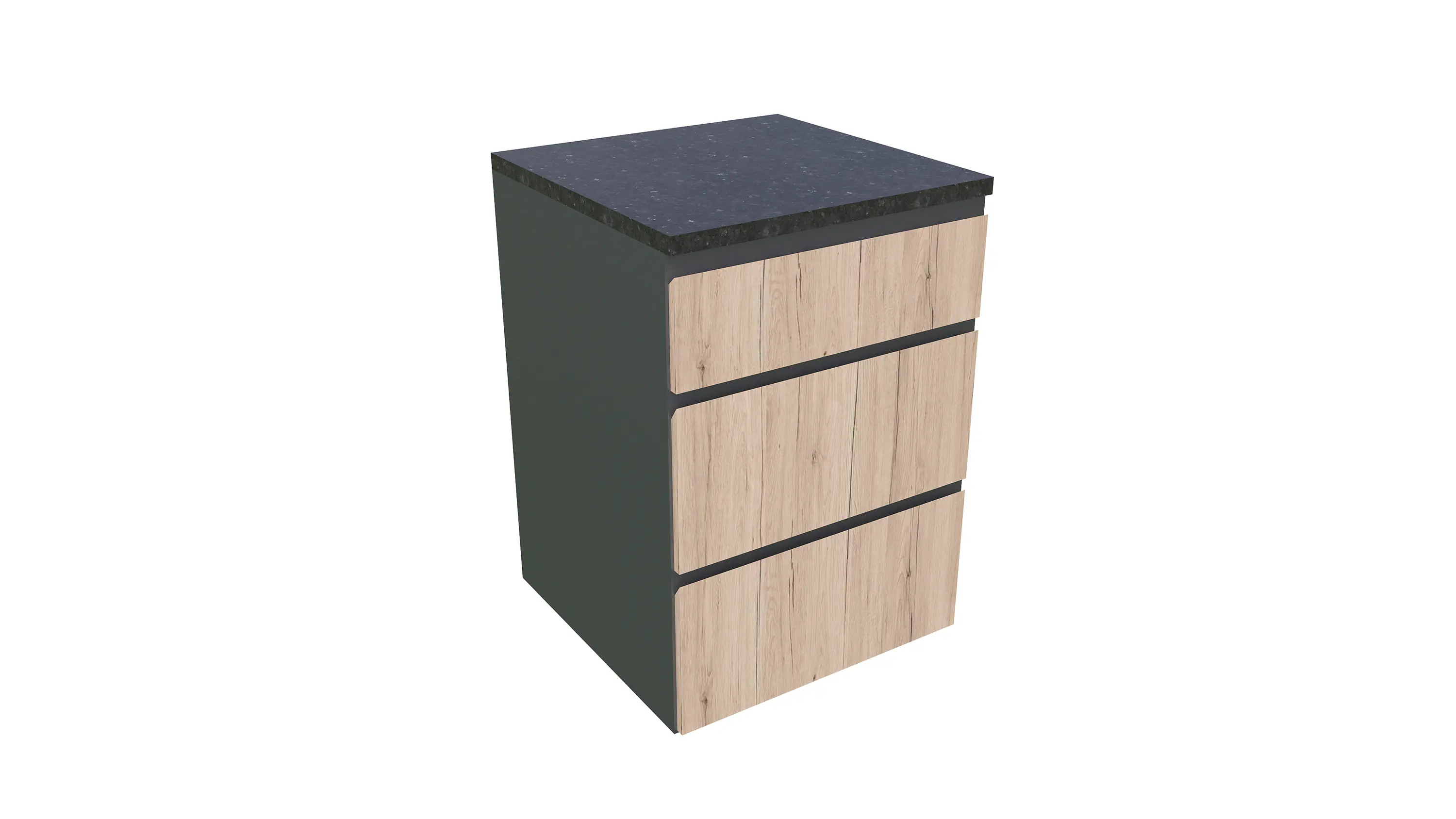 Bellano Living Element für Outdoorküchen inkl. 3 Schubladen eiche granit