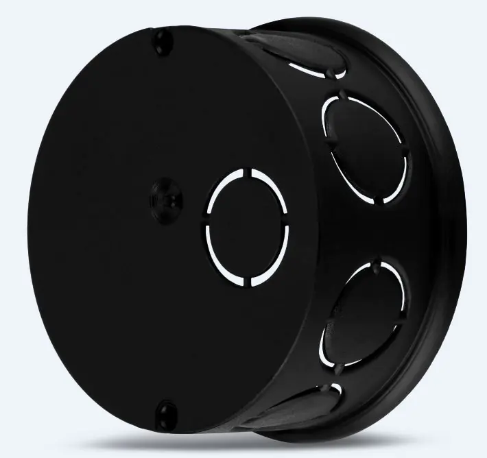 REV ISO Abzweigdose Ø 7 cm  schwarz