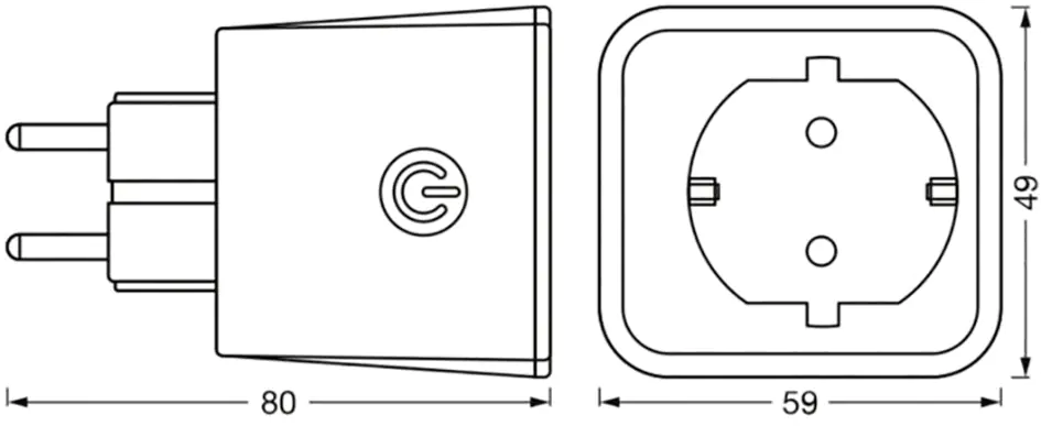 Ledvance EU-Stecker Smart + Wifi Solar Plug weiß