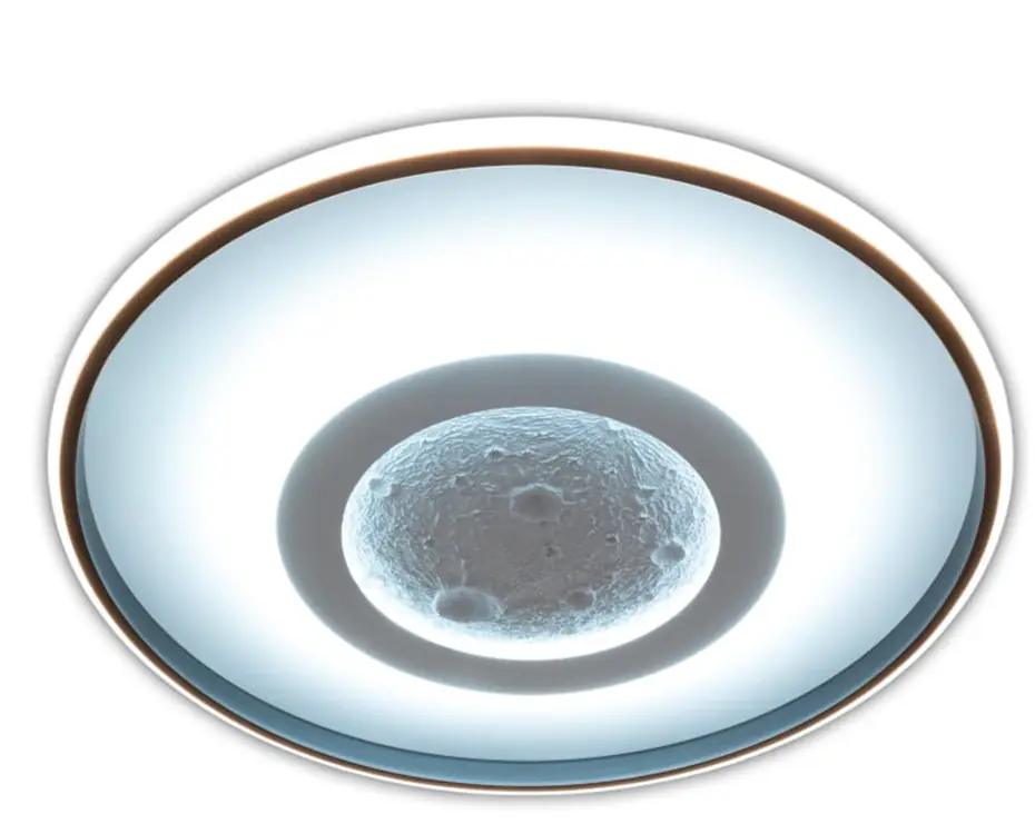 Light & More LED Deckenleuchte Moon 50 W Metall RGB 