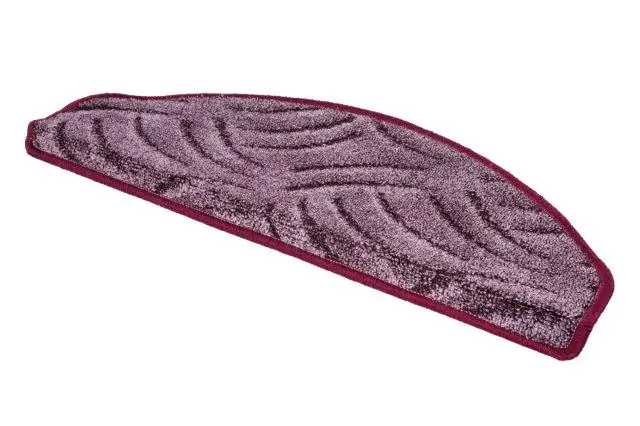 4002398895127 Stufenmatte Amberg aubergine, 28 x 65 cm