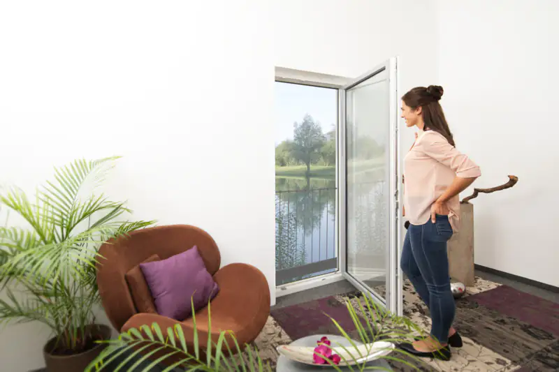 Primaster Fliegengitter für bodentiefe Fenster 130 x 220 cm weiß kürzbar