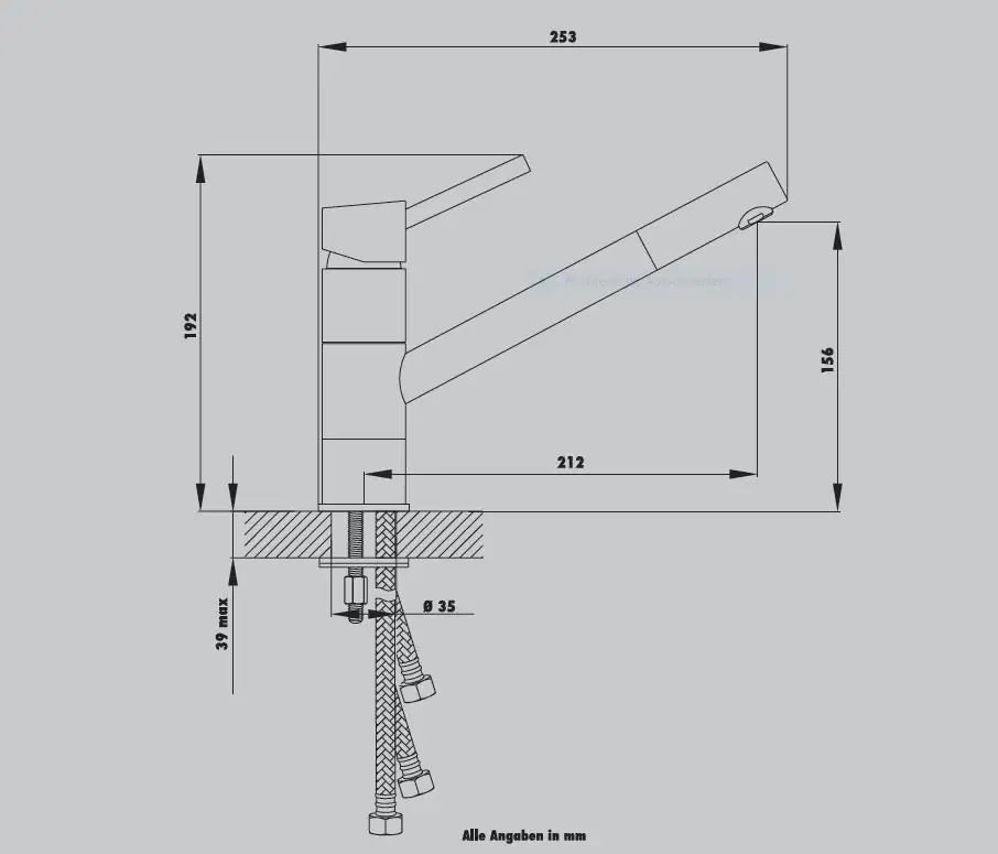 Primaster Küchenarmatur Fashion verchromt Niederdruck