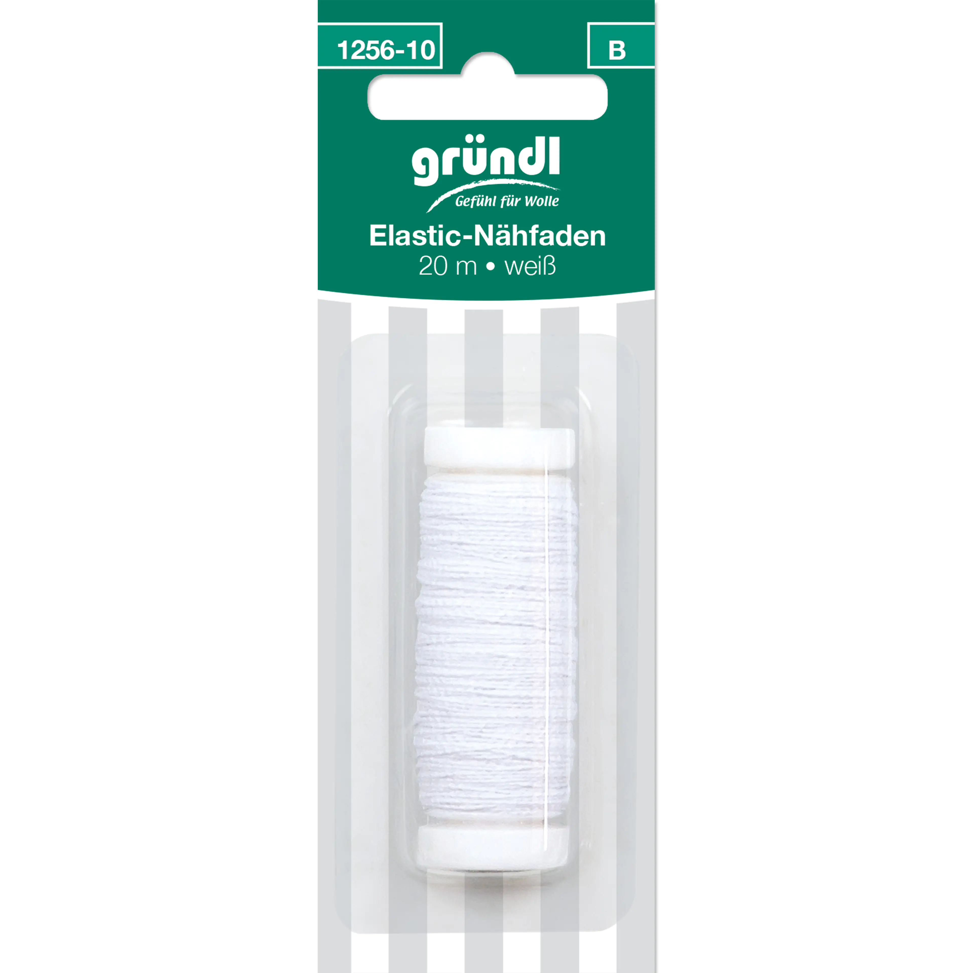 Gründl Elastic-Nähfaden weiß 20 m