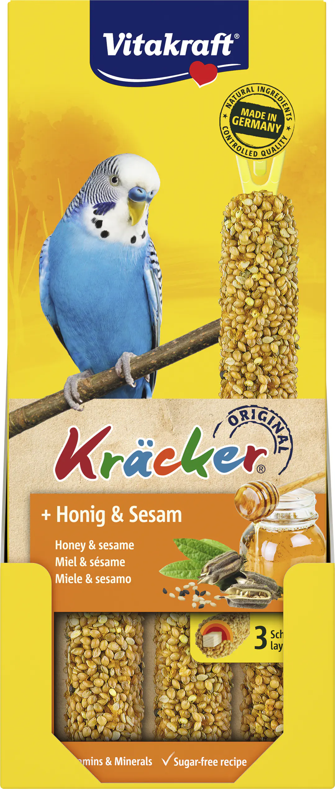 Vitakraft Kräcker® Honig & Sesam 3 Stück / 90 g