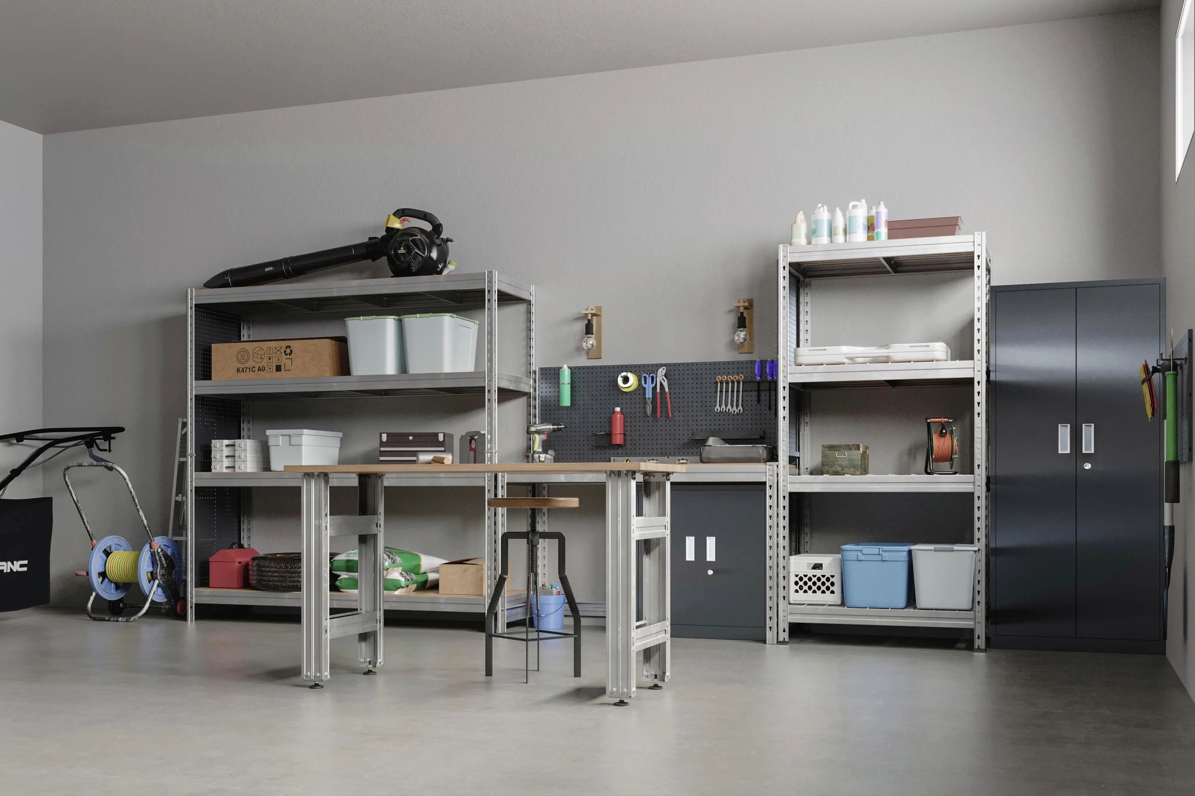 Ar Shelving Schwerlastregal 200 x 100 x 60 cm 4 Böden 1800 kg