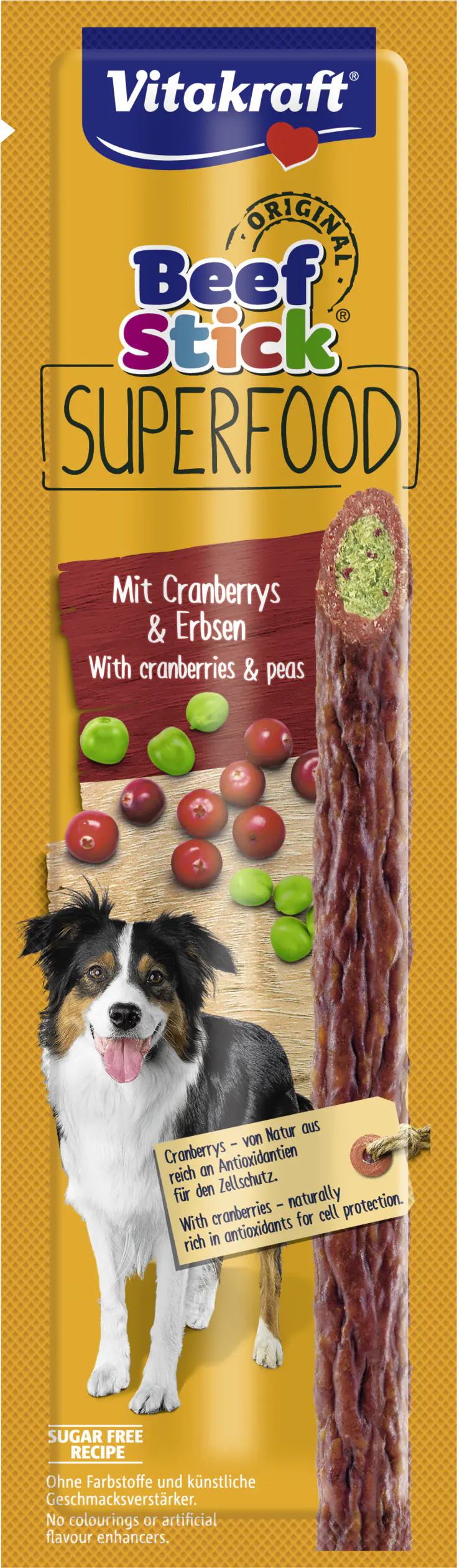 Vitakraft Beef Stick®Superfood Erbse & Cranberry 1 Stück / 30 g