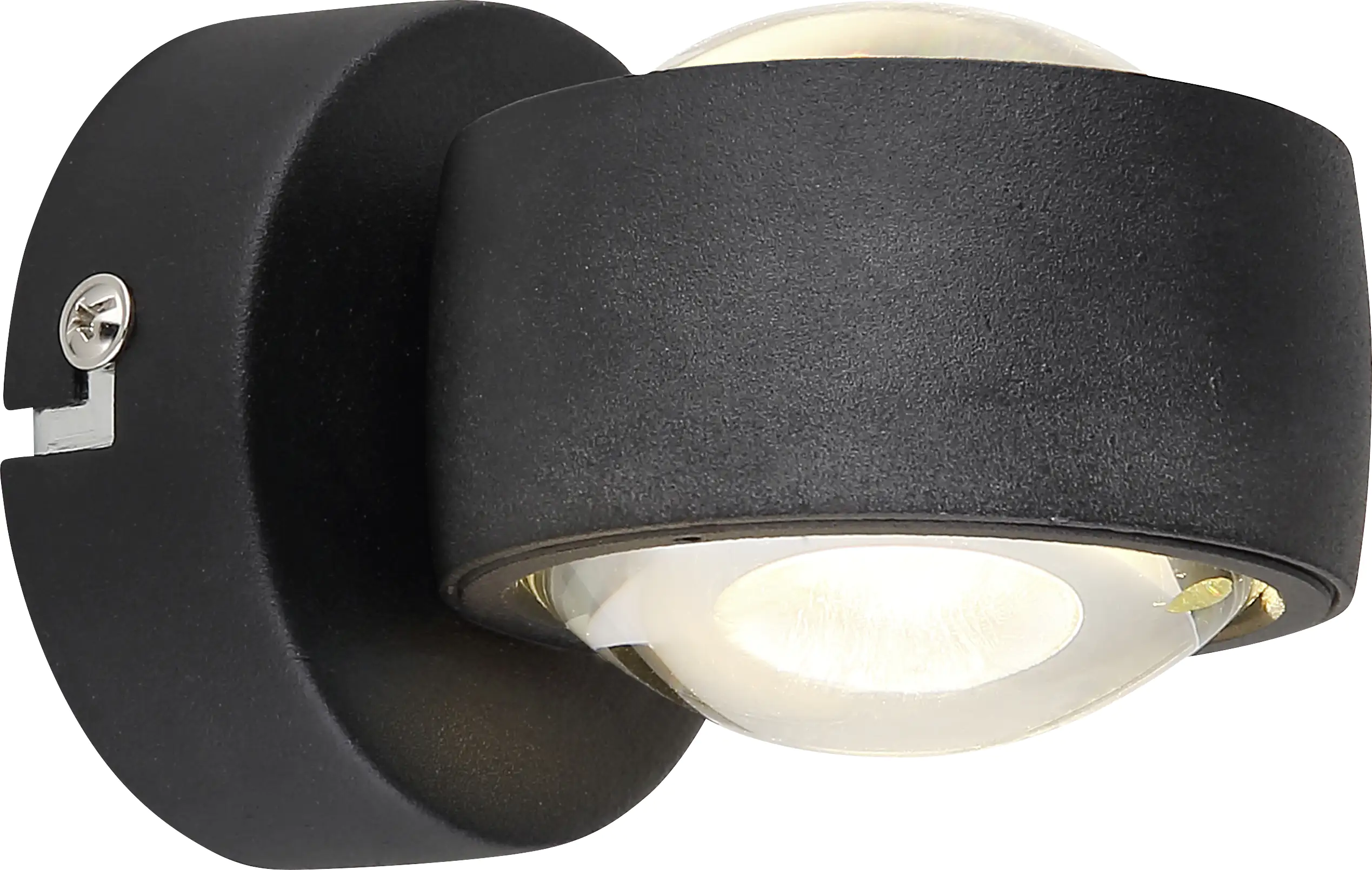 Globo LED Wandleuchte Randi schwarz 7,5 x 7 cm warmweiß