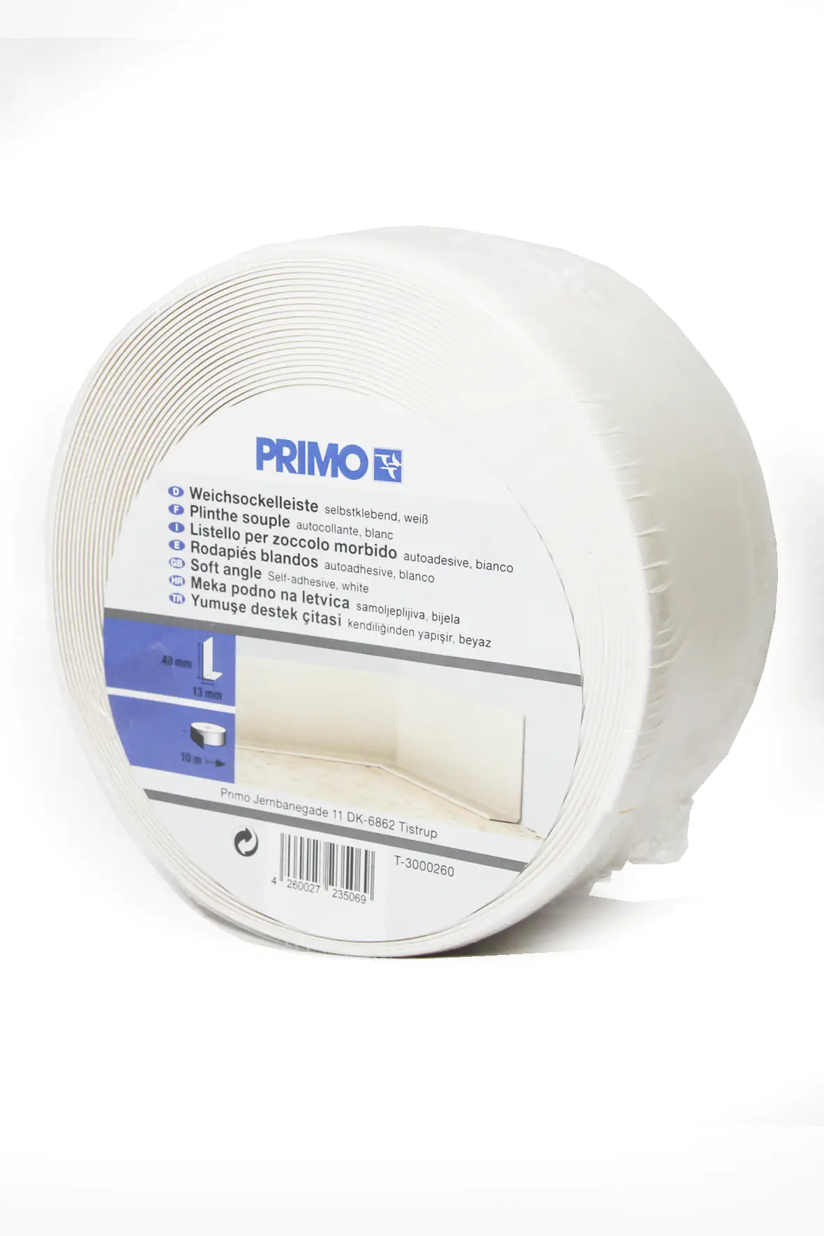 Primo Knickwinkel 1 m 48 x 13mm weiß selbstklebend