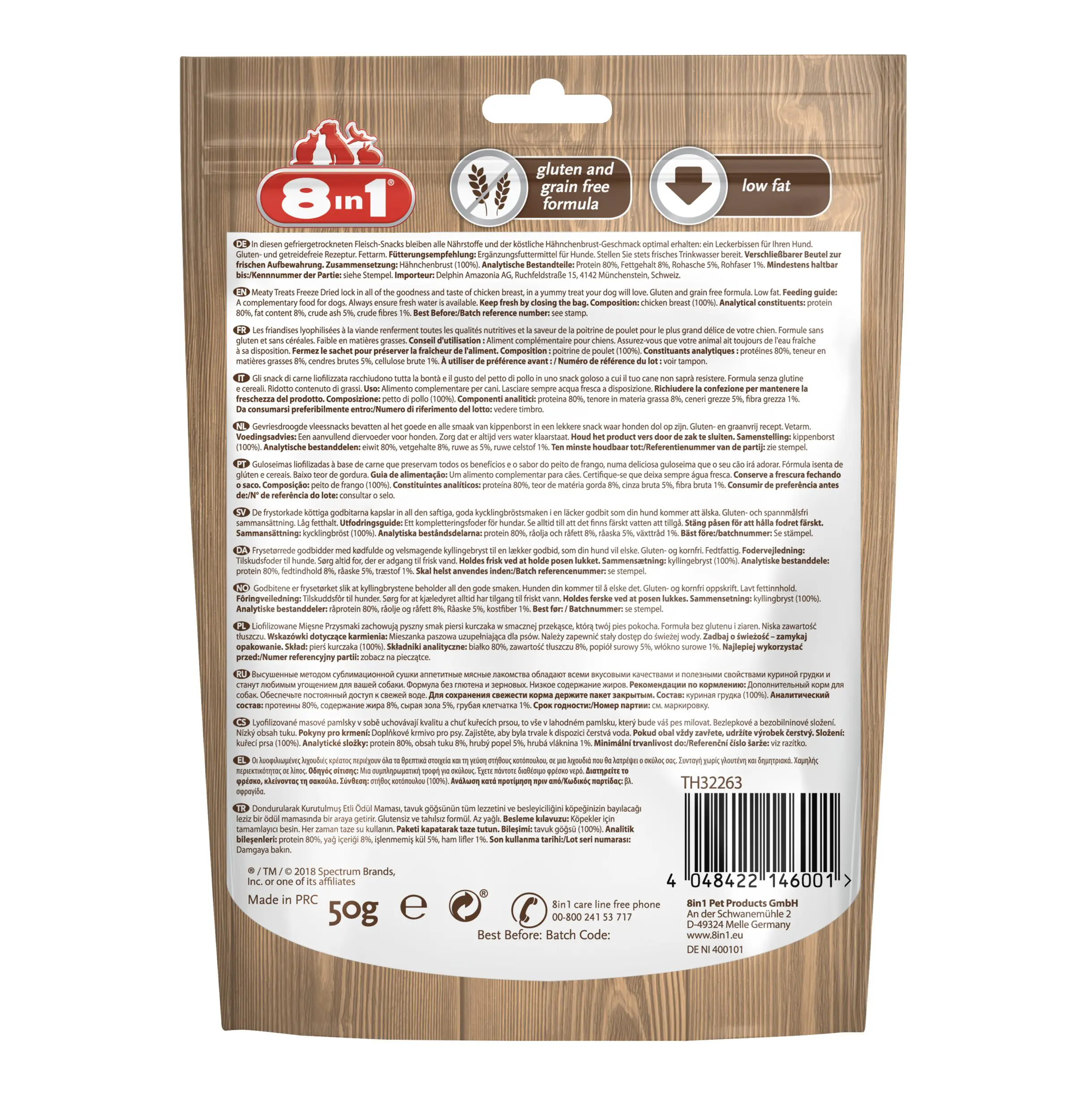 8in1 Meaty Treats mit 100% Huhn 50 g