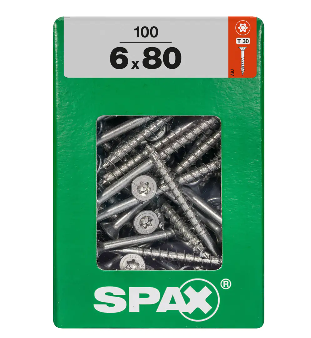 Spax Universalschrauben 6.0 x 80 mm TX 30 - 100 Stk.
