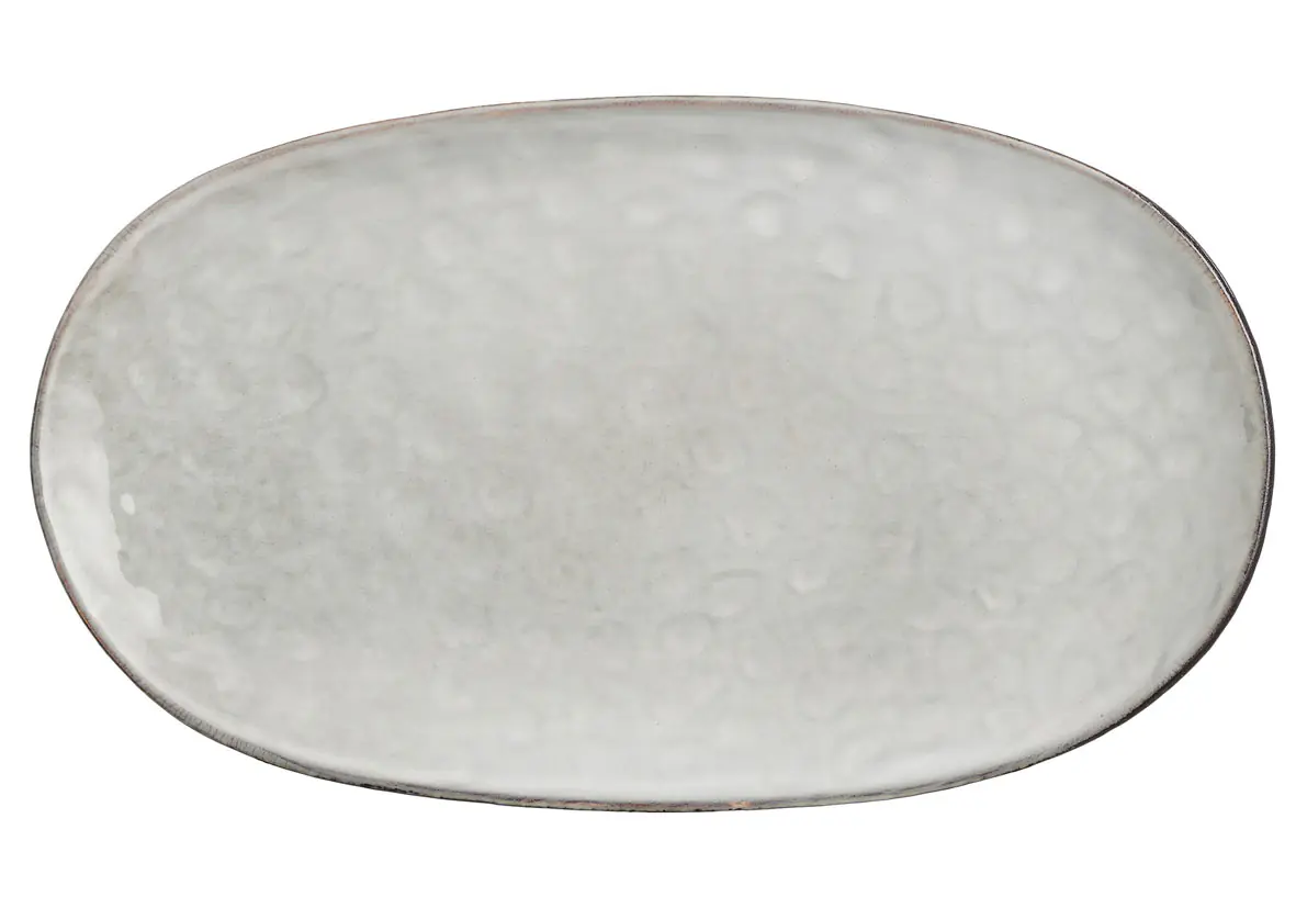 Mica Platte Tabo grau, 31 x 18 x 3 cm