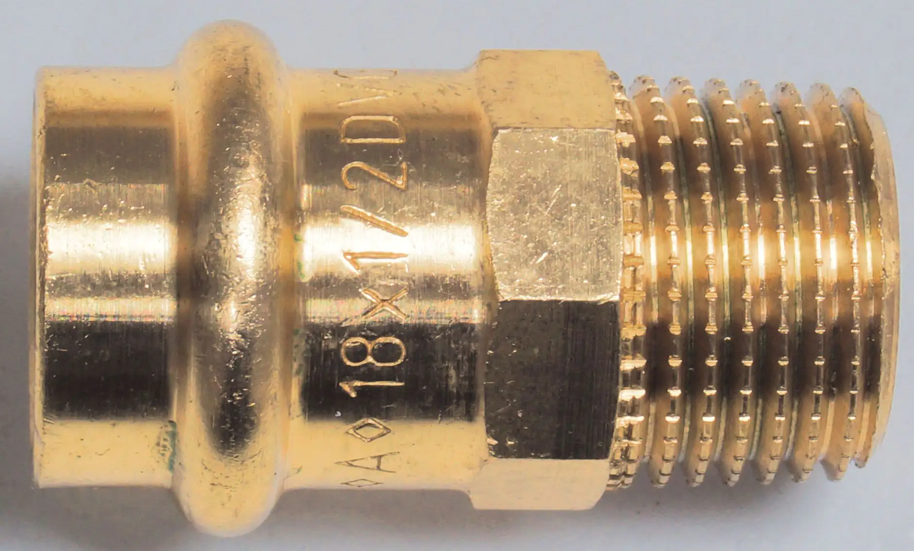 4035300904846 Cornat Press-Übergangs-Nippel Rotguss, ø 18 mm, 1/2" AG