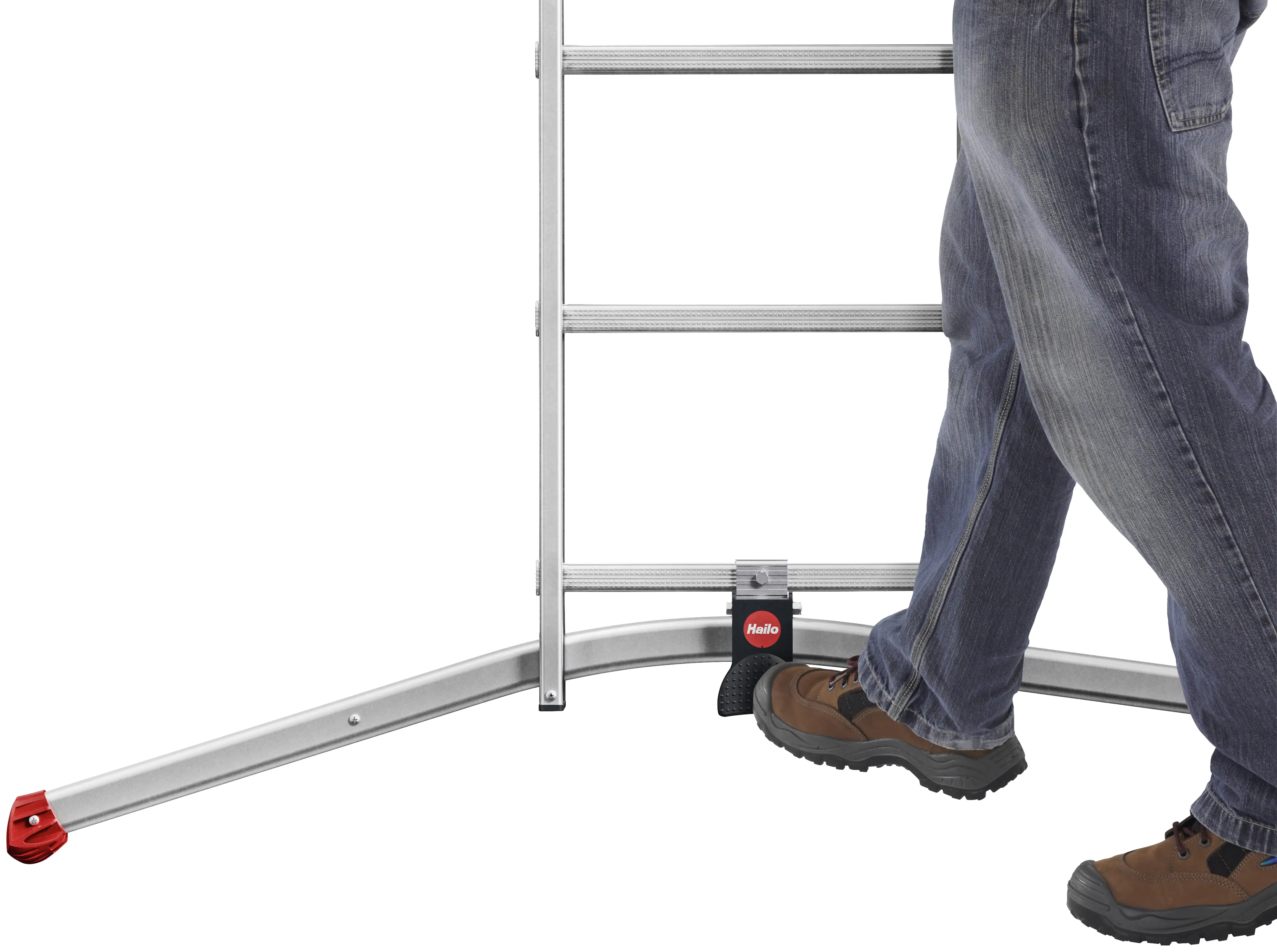 Hailo Mehrzweckleiter S100 Profilot 2 x 9 + 1 x 8, Arbeitshöhe max. 6,60 m