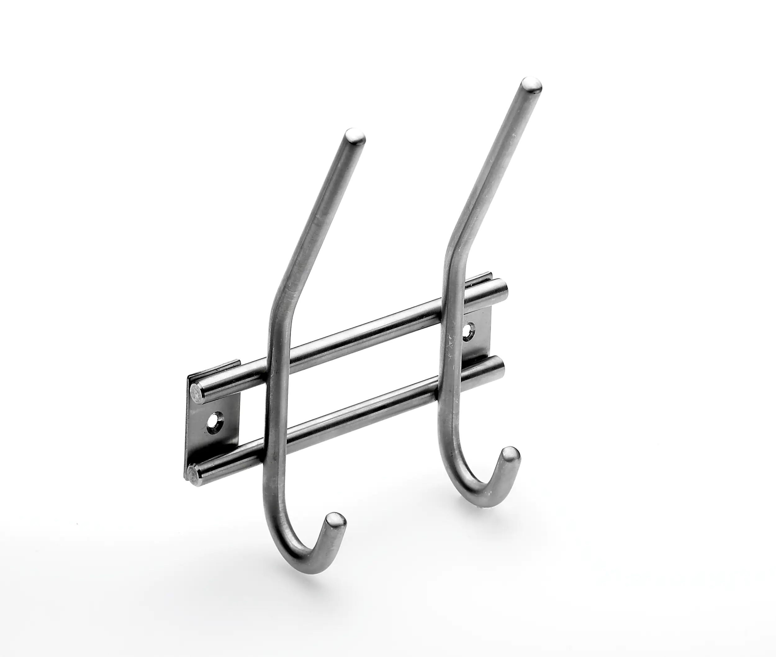 Hettich Garderobenleiste 2 Haken 14,0 x 16,5 x 5,5 cm Edelstahl Hettich Garderobenleiste 2 Haken 14,0 x 16,5 x 5,5 cm Edelstahl