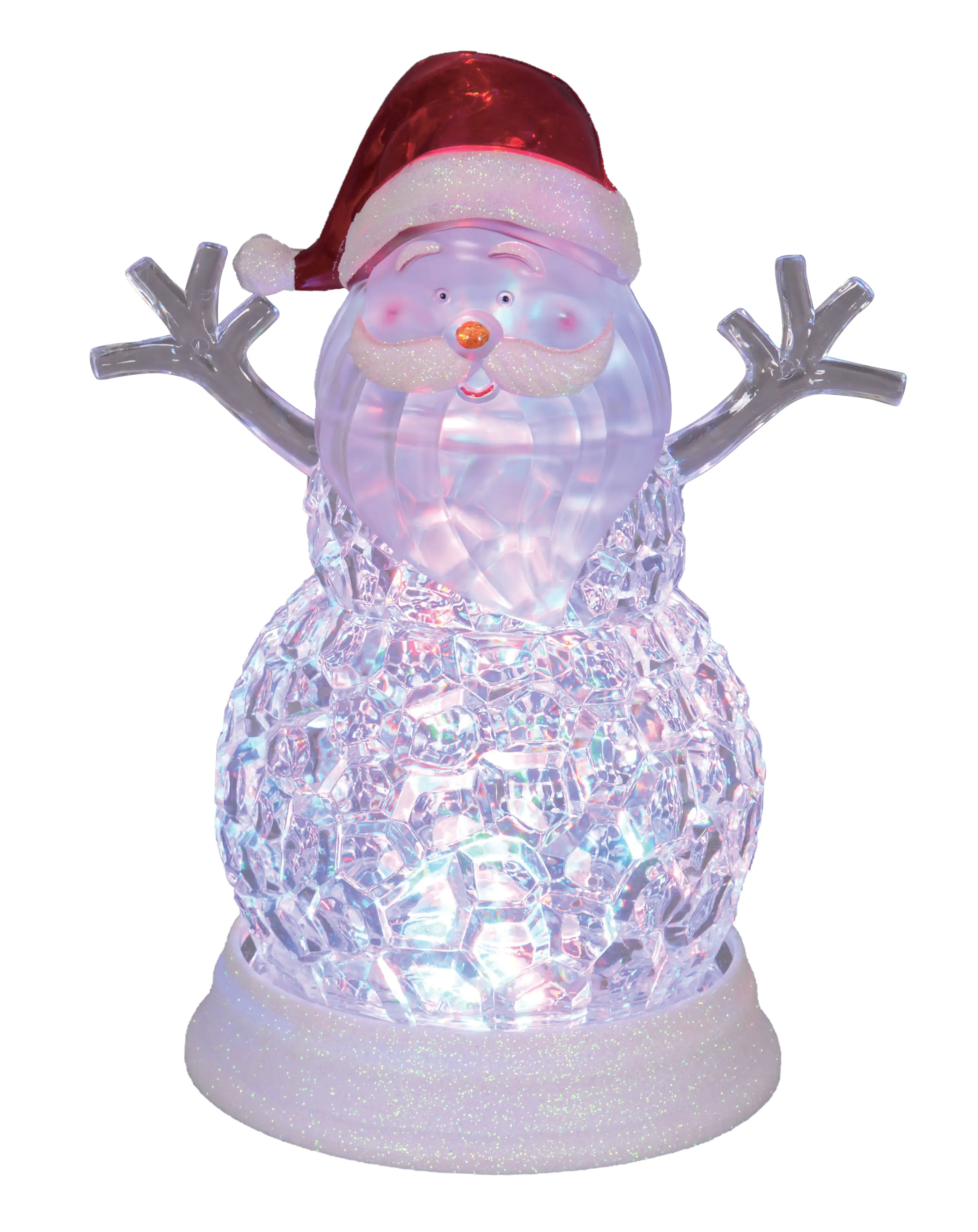 TrendLine LED Acrylfigur Weihnachtsmann 29 x 15 cm bunt mit Timer