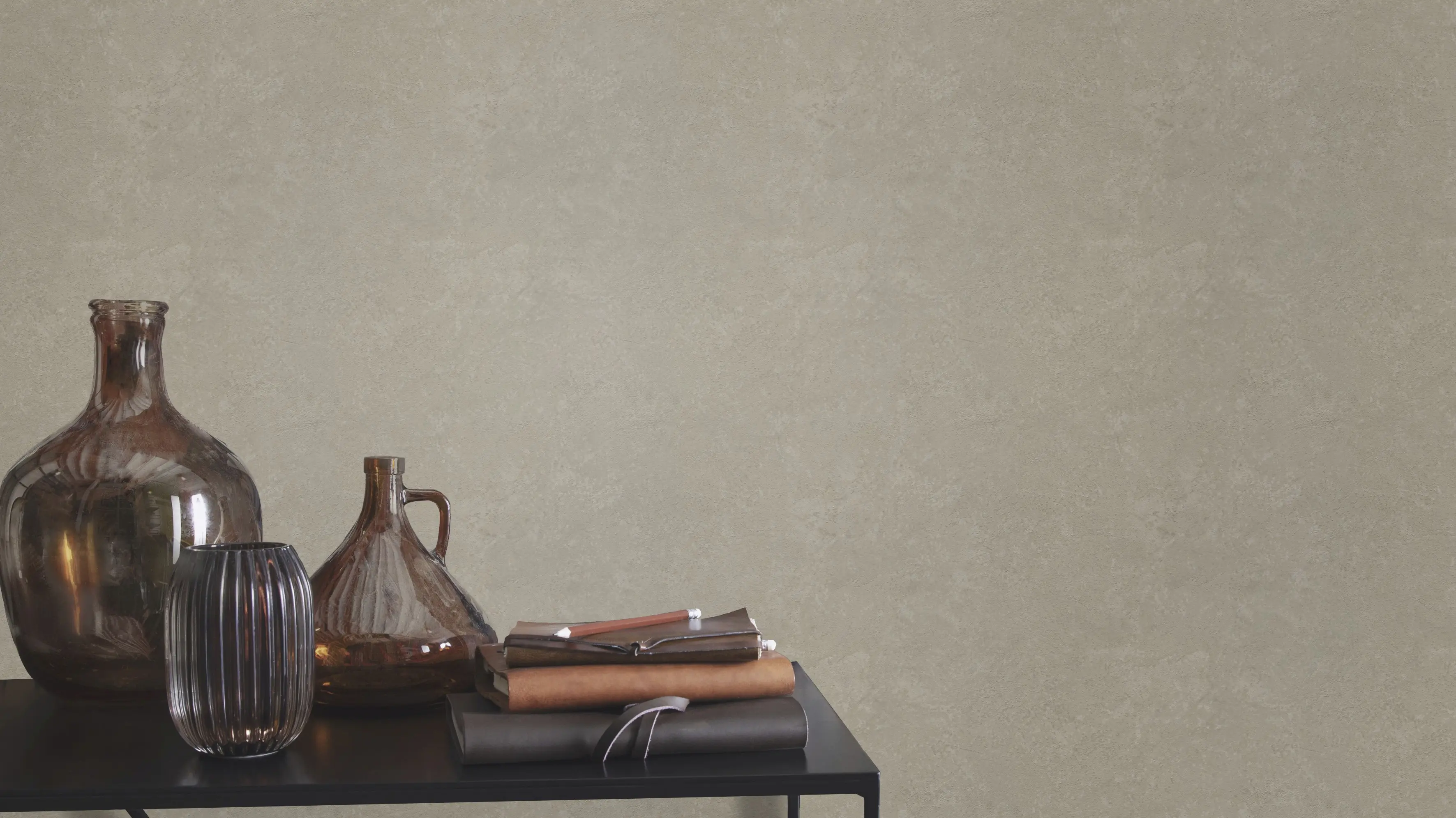 Rasch Vliestapete 315158 Braun-Hellbraun Uni 10,05 m x 0,53 m