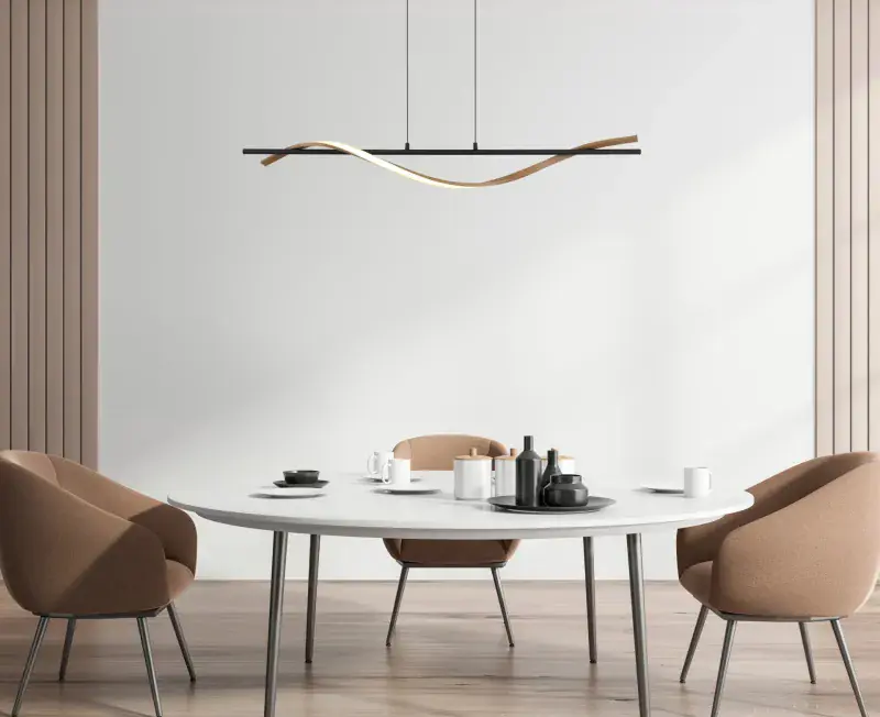 Globo Hängeleuchte Watkins 115 x 120 cm L x H schwarz warmweiß