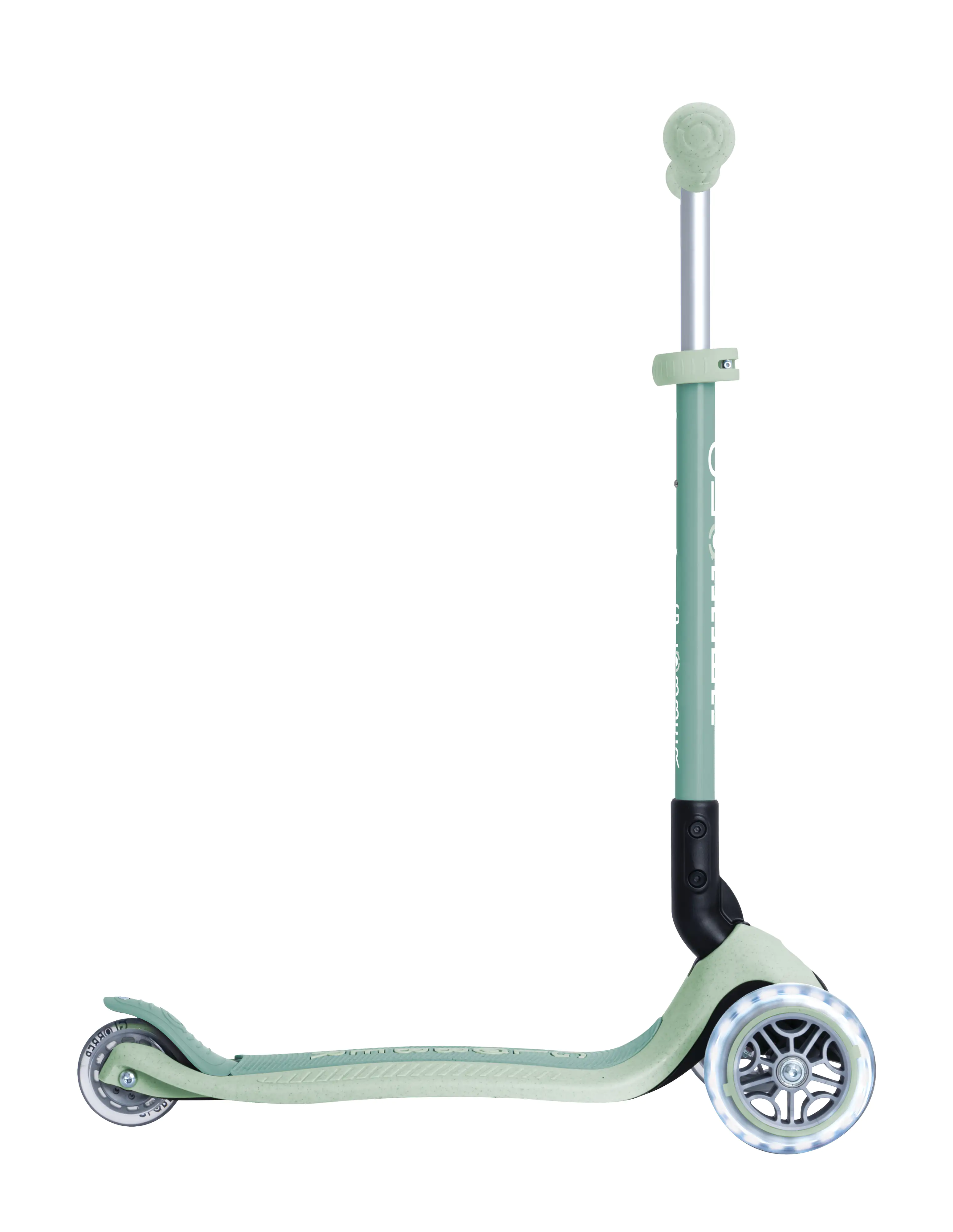 Globber Scooter Primo Foldable Lights Eco pistazie mit Leuchtrollen
