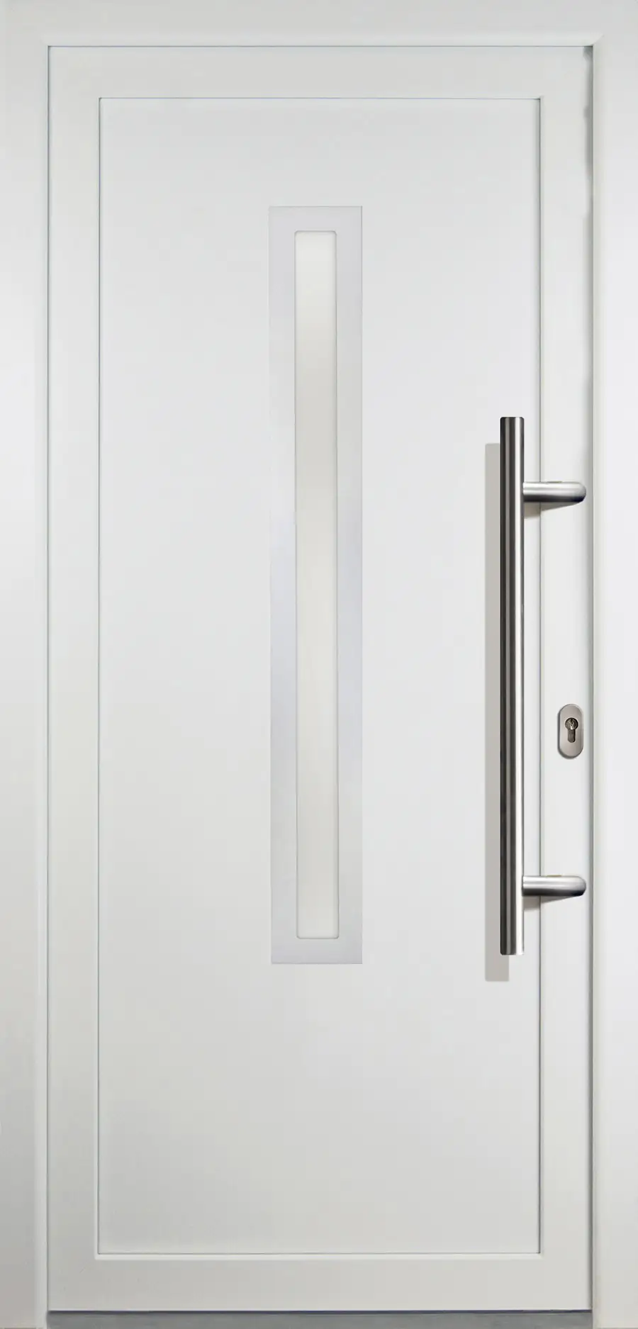 4060691156260 Meeth Haustür Signum Aluminium Modell 70 98 x 200 cm, DIN rechts, weiß