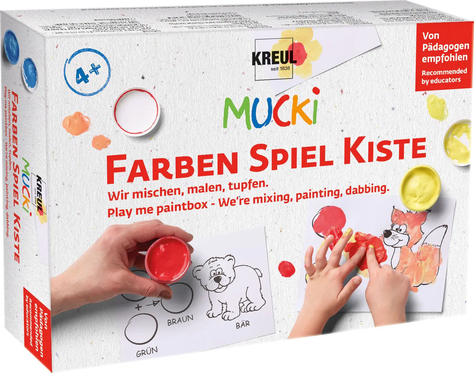 Kreul Mucki Farbenspiel Kiste Wir zählen mit Farben und Fingern