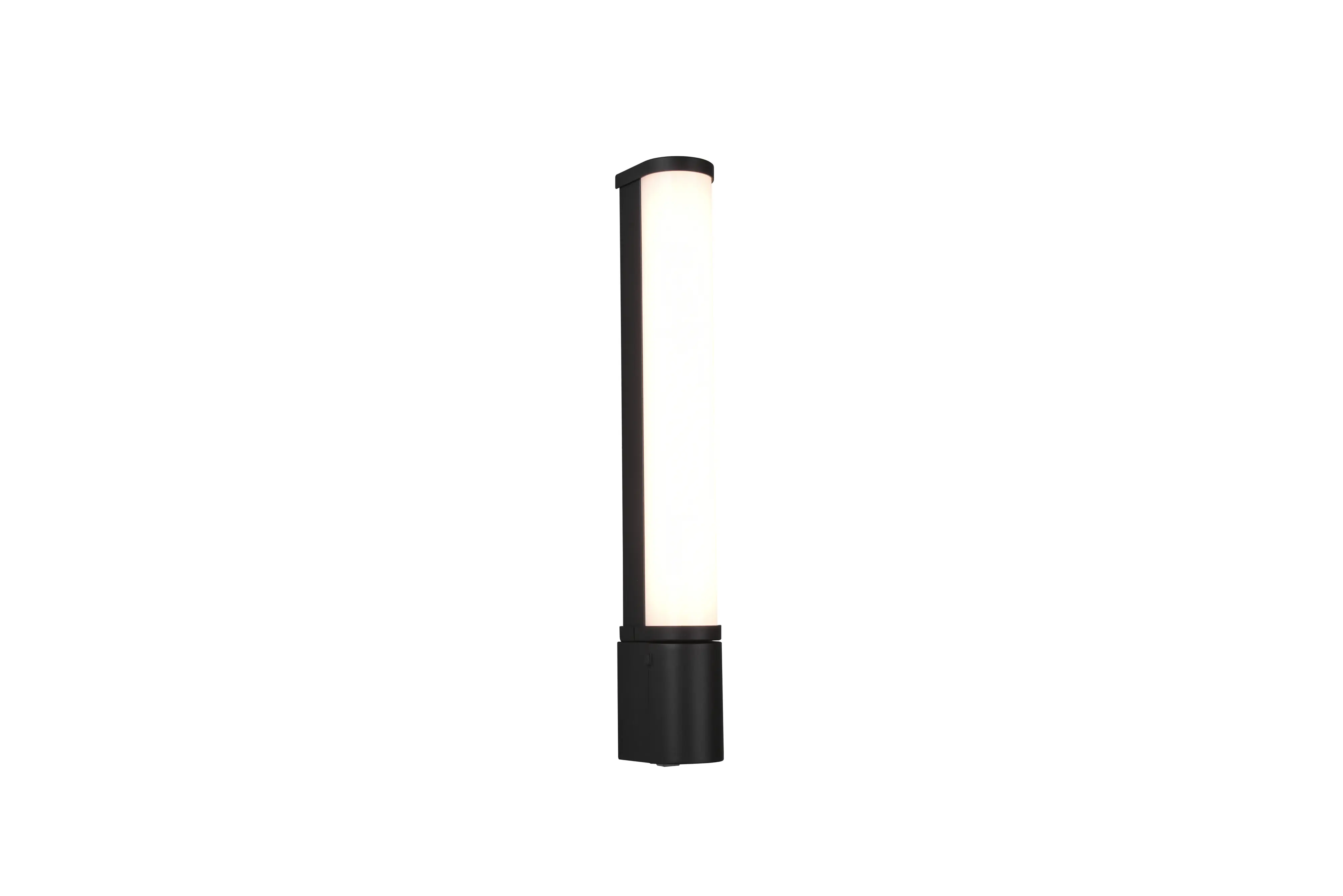 Trio LED-Wandleuchte Piera schwarz matt Steckdose warmweiß