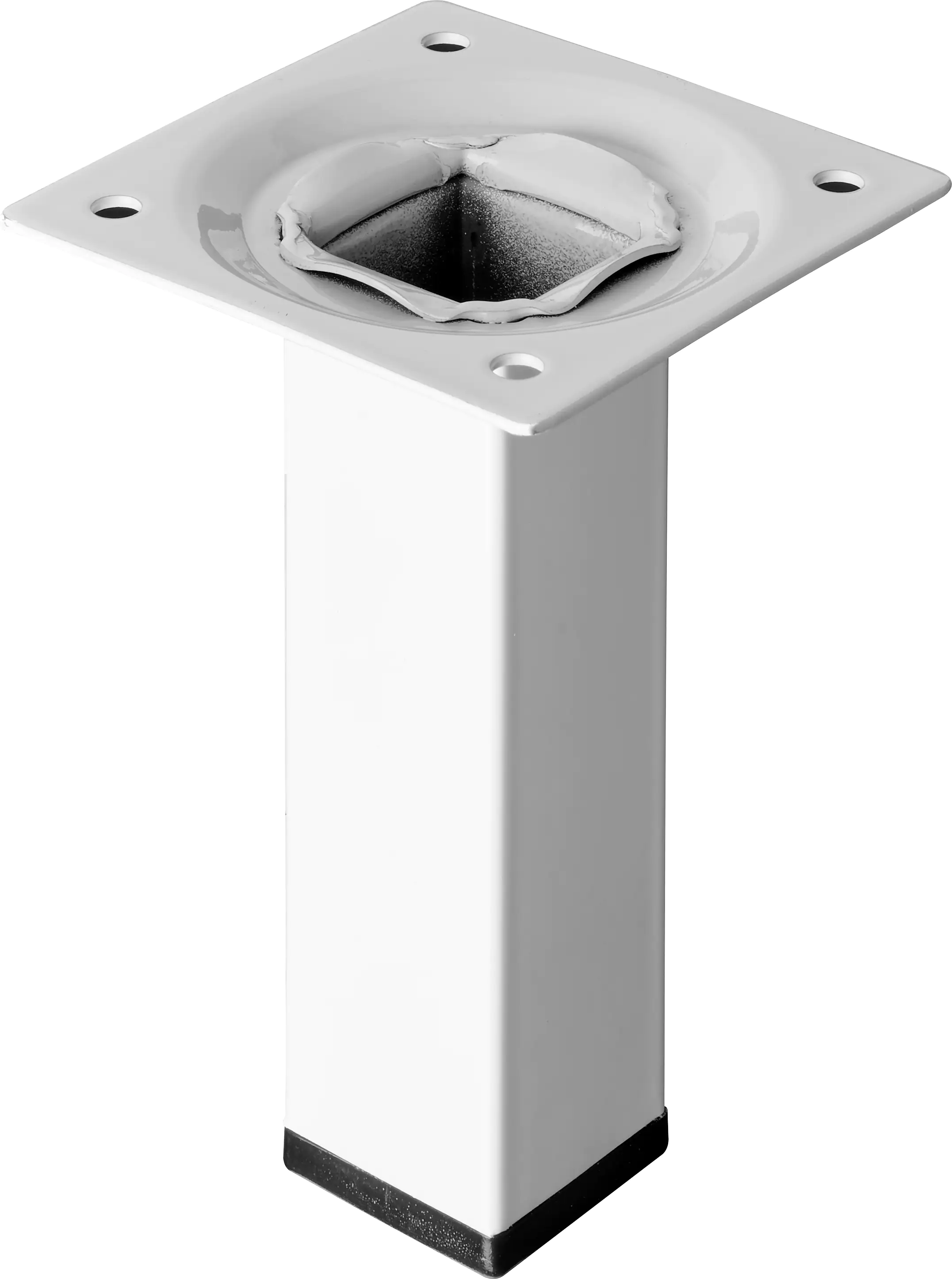Hettich Tischbein 10 x 2,5 x 2,5 cm Stahl weiß - 1 Stück Hettich Tischbein 10 x 2,5 x 2,5 cm Stahl weiß - 1 Stück