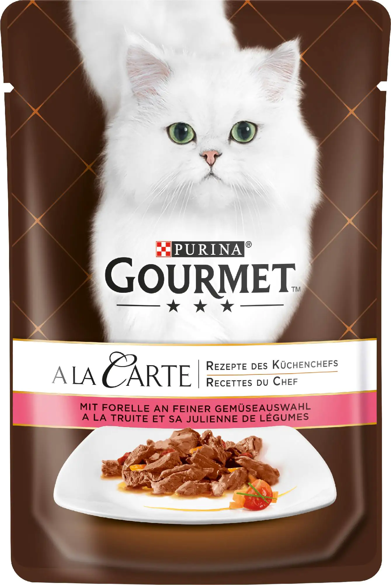 Gourmet A la Carte mit Forelle an feiner Gemüseauswahl 85 g Gourmet A la Carte mit Forelle an feiner Gemüseauswahl 85 g