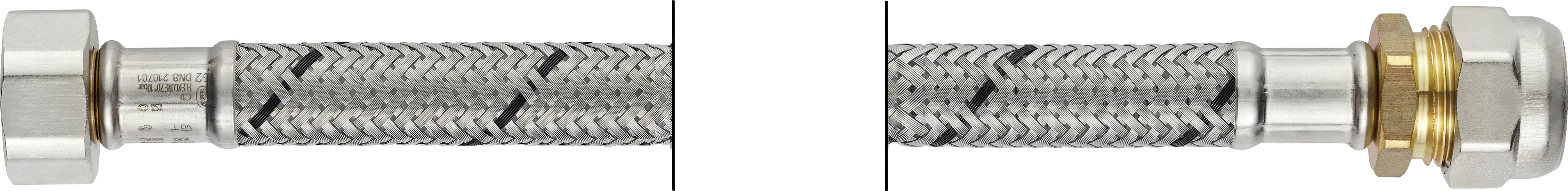 7611038185312 Flexo Anschlussschlauch IG 9,53 mm (3/8") x Querverschraubung 10 mm , DN 8, 150 cm